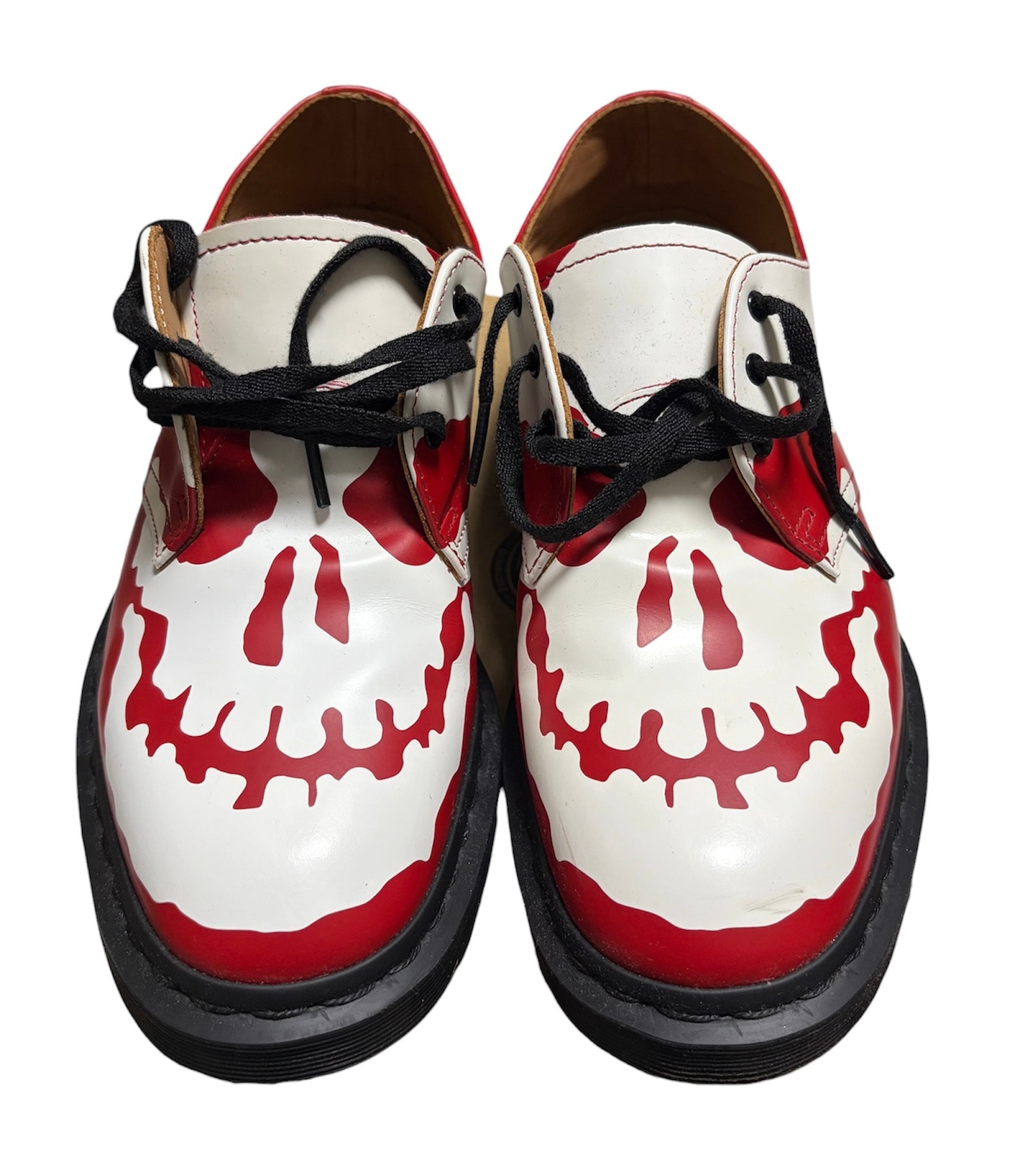 Supreme × Dr.Martens 1461 Skull 3 Eye Shoe "Red/White" (25FW Week 14)