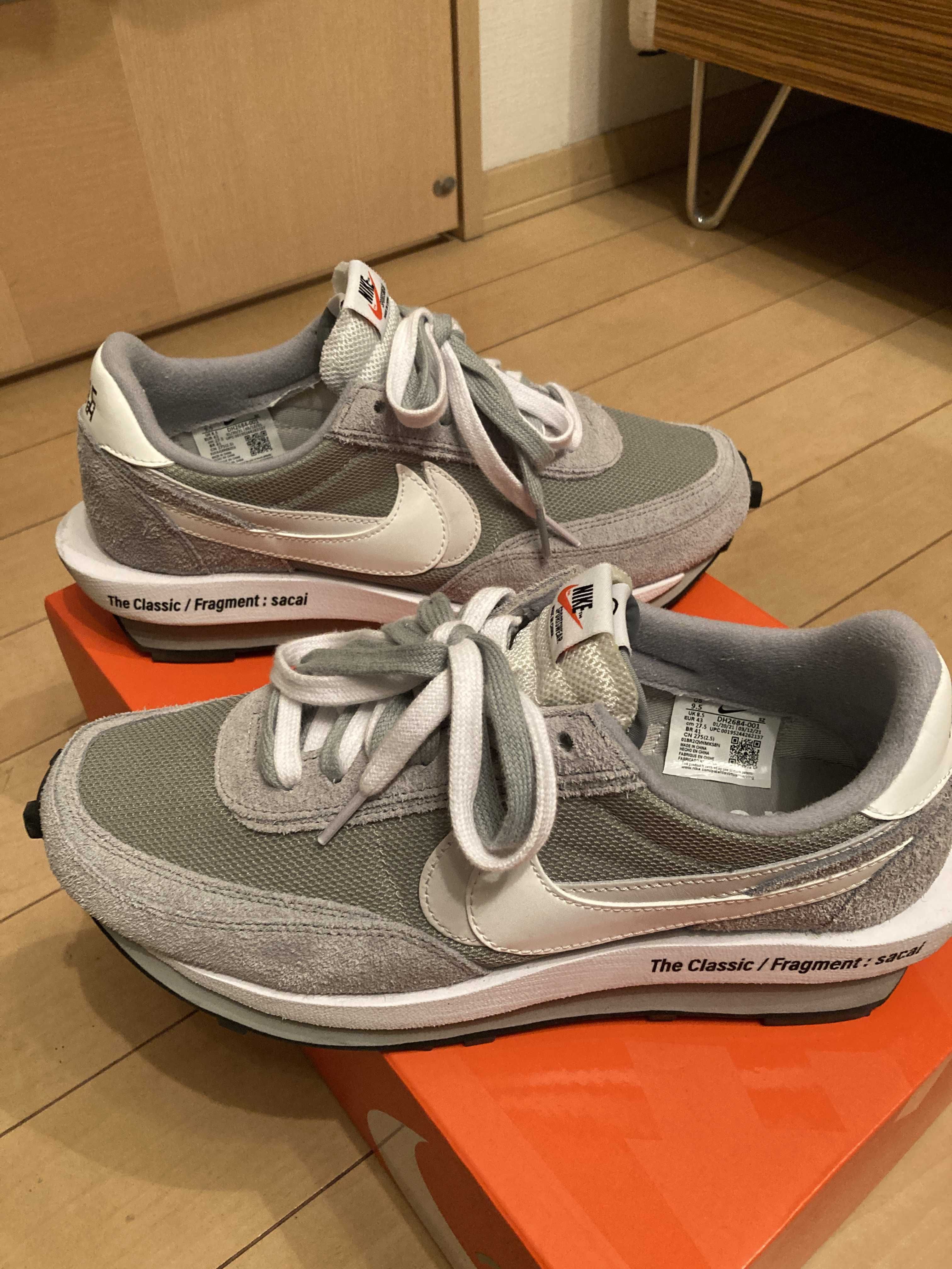 Fragment × sacai × Nike LD Waffle "Light Smoke Grey"