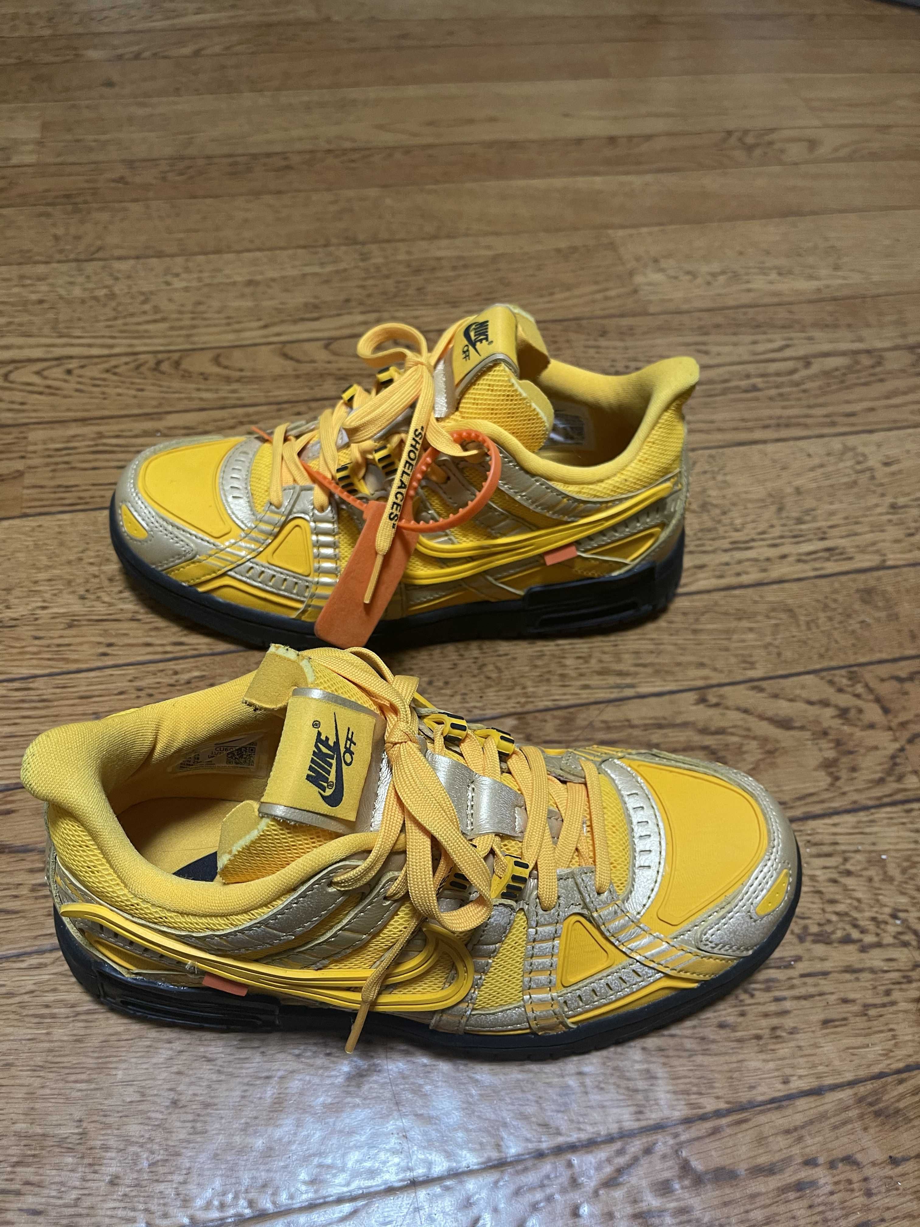 Off-White × Nike Air Rubber Dunk "University Gold"