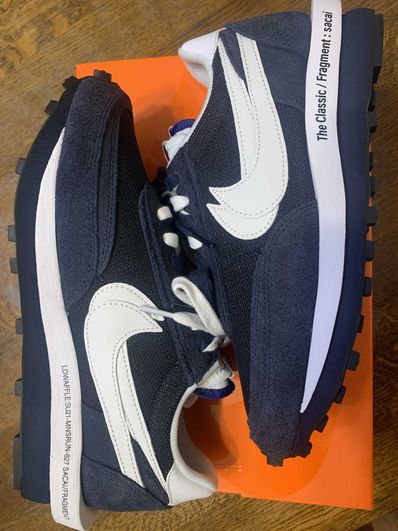 Fragment × sacai × Nike LD Waffle "Blackended Blue"