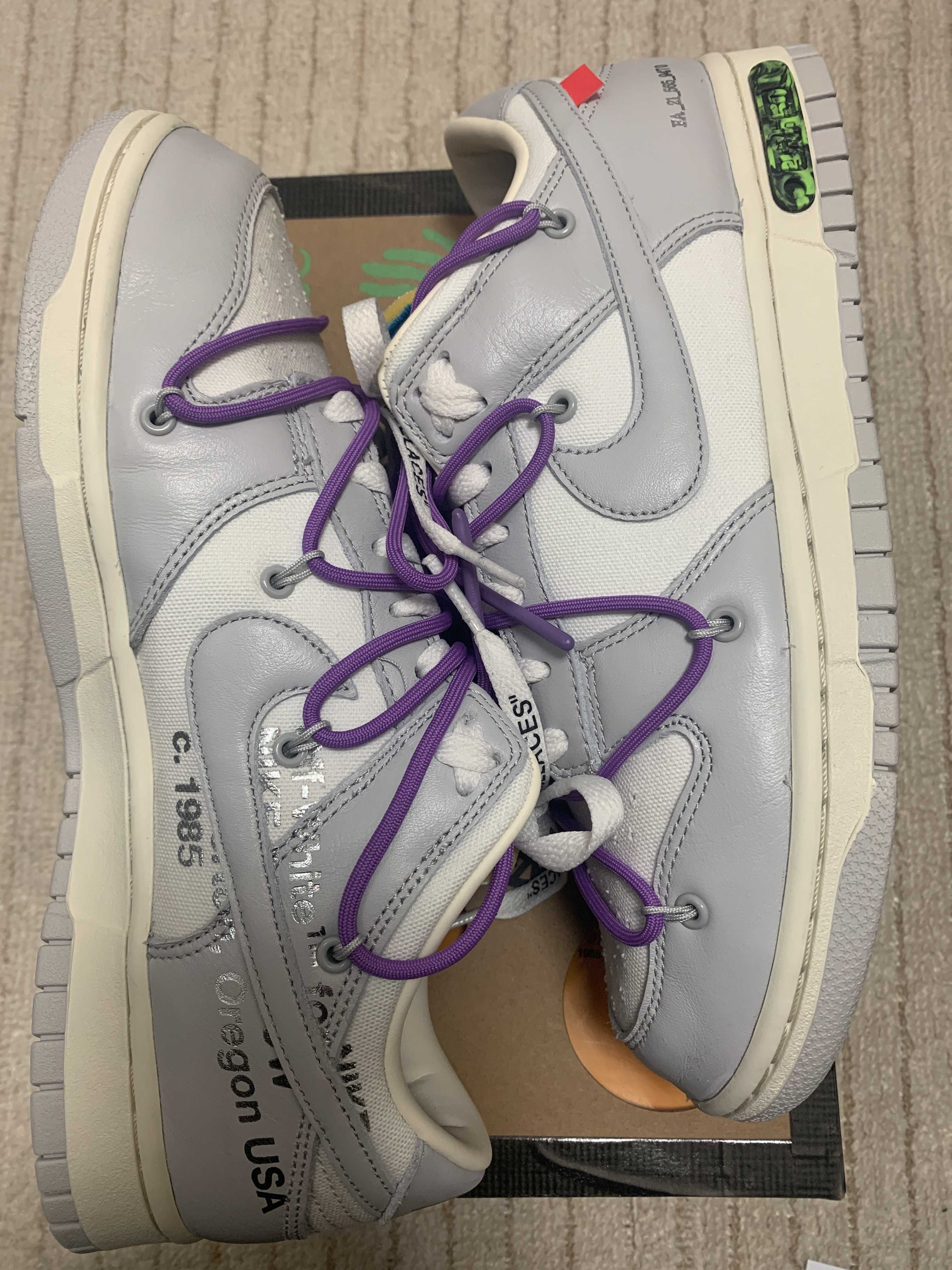 Off-White × Nike Dunk Low "Sail/Neutral Gray"