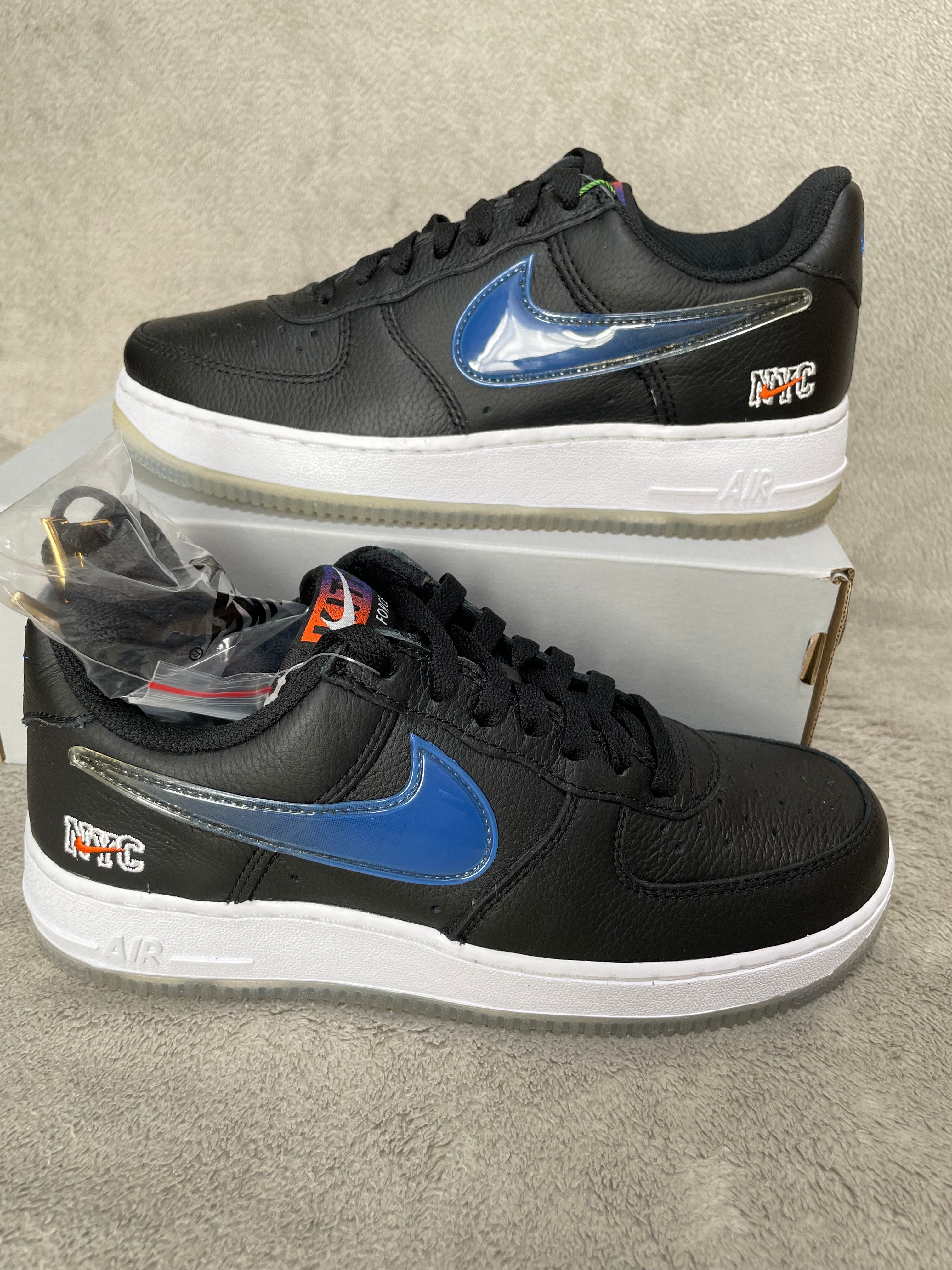 KITH × Nike Air Force 1 Low New York Knicks "Black/Brilliant Orange/Rush/Brilliant White"