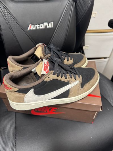 Travis Scott × Nike Air Jordan 1 Low OG SP-T "Black/Dark Mocha"