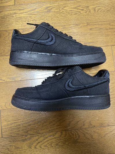 Stussy × Nike Air Force 1 Low "Triple Black"