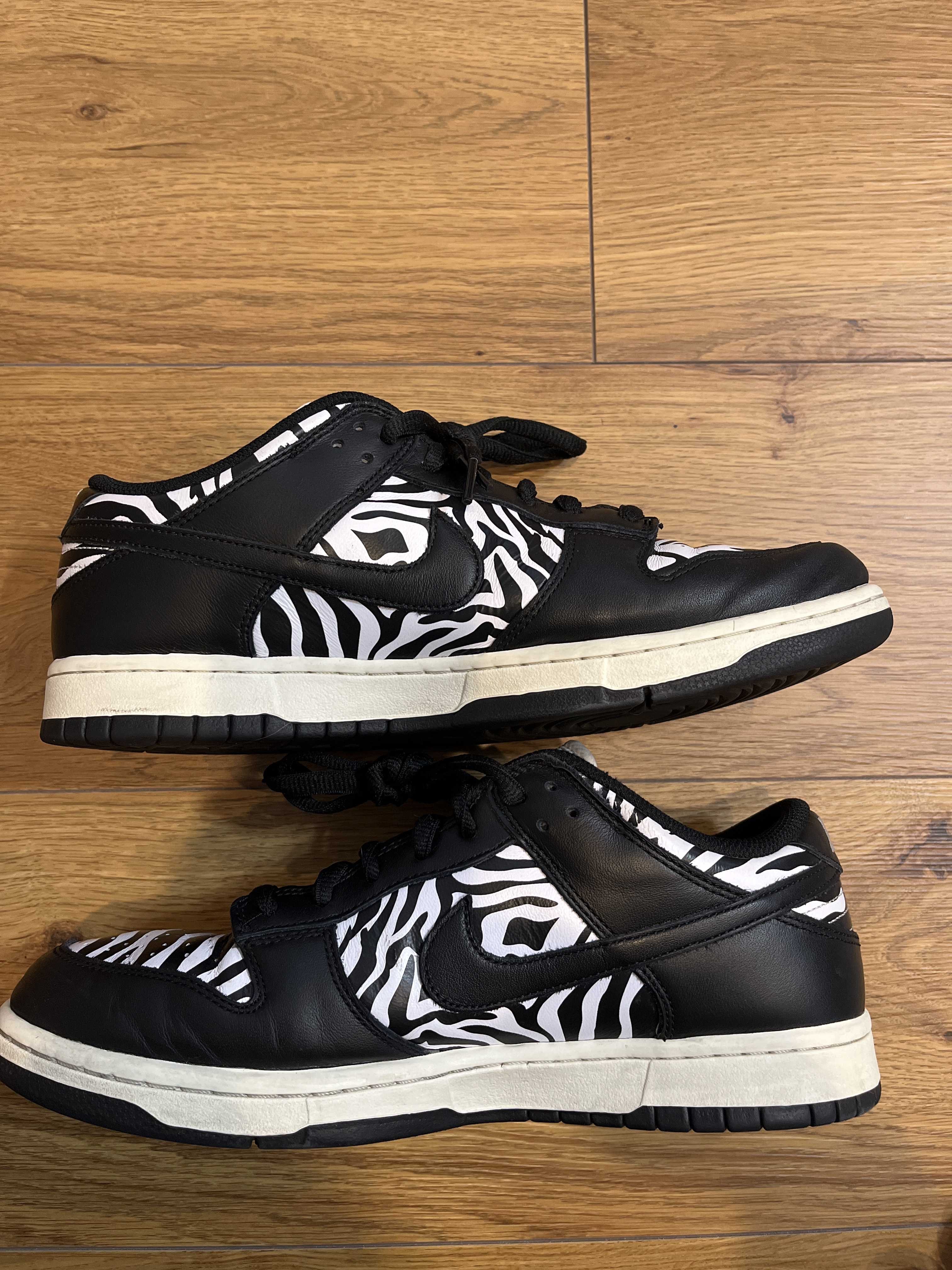Quartersnacks × Nike SB Dunk Low "Zebra Cake/Safari"