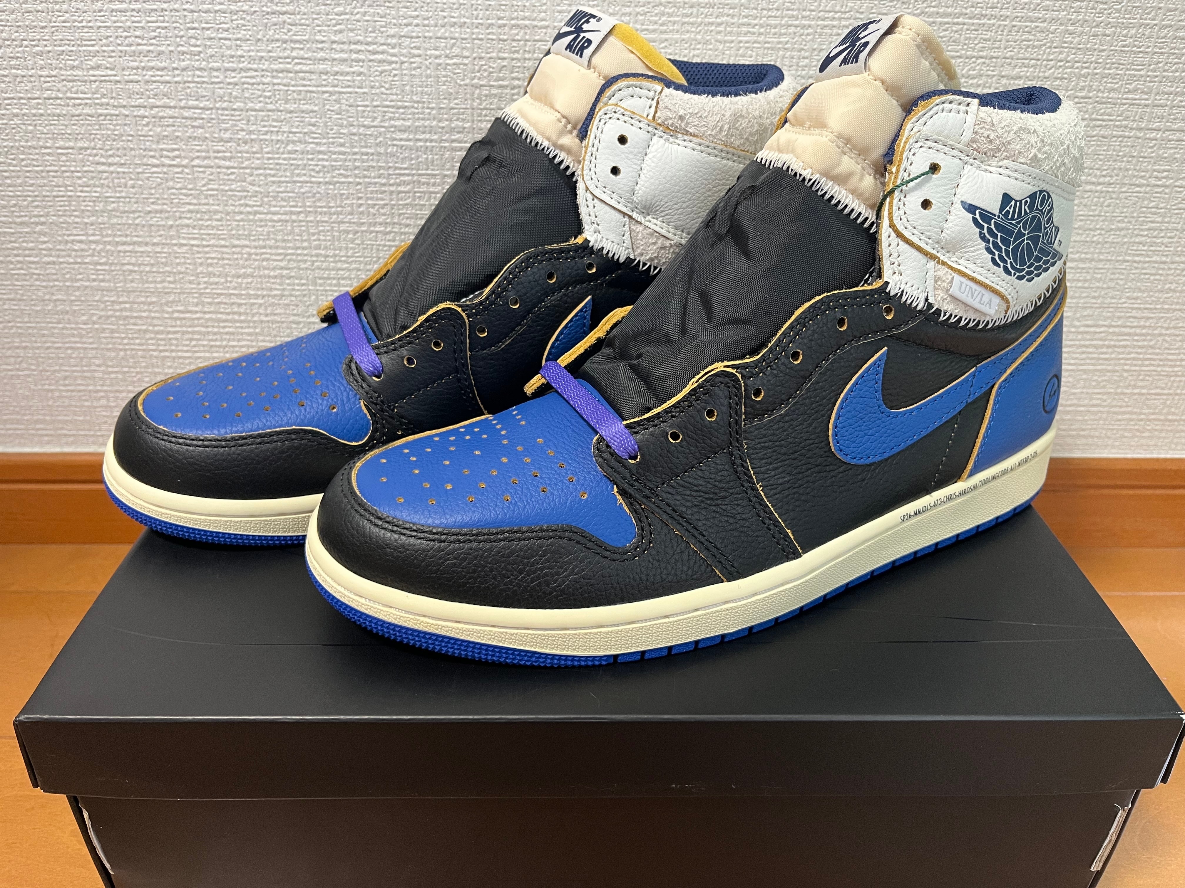 fragment design × UNION × Nike Air Jordan 1 High OG "Sport Royal"