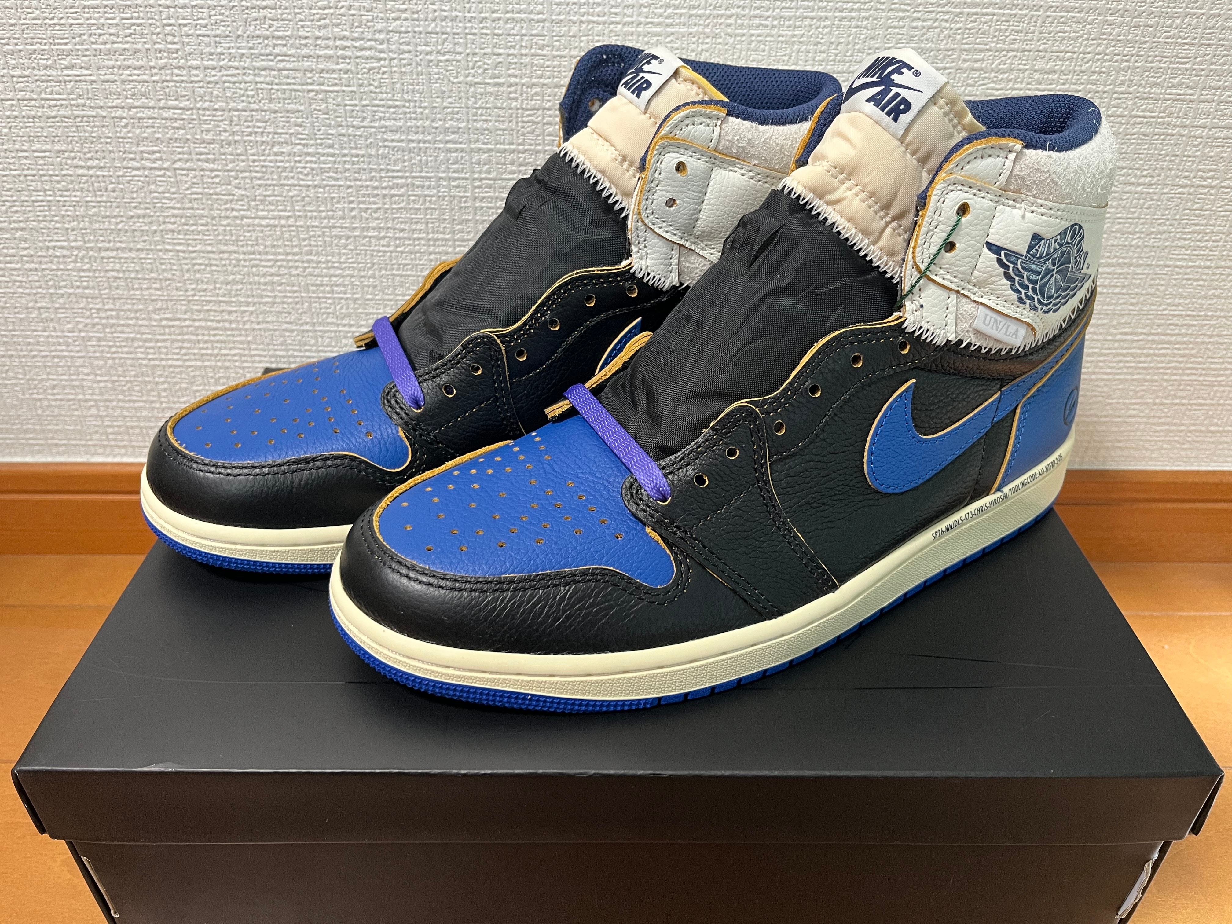 fragment design × UNION × Nike Air Jordan 1 High OG "Sport Royal"