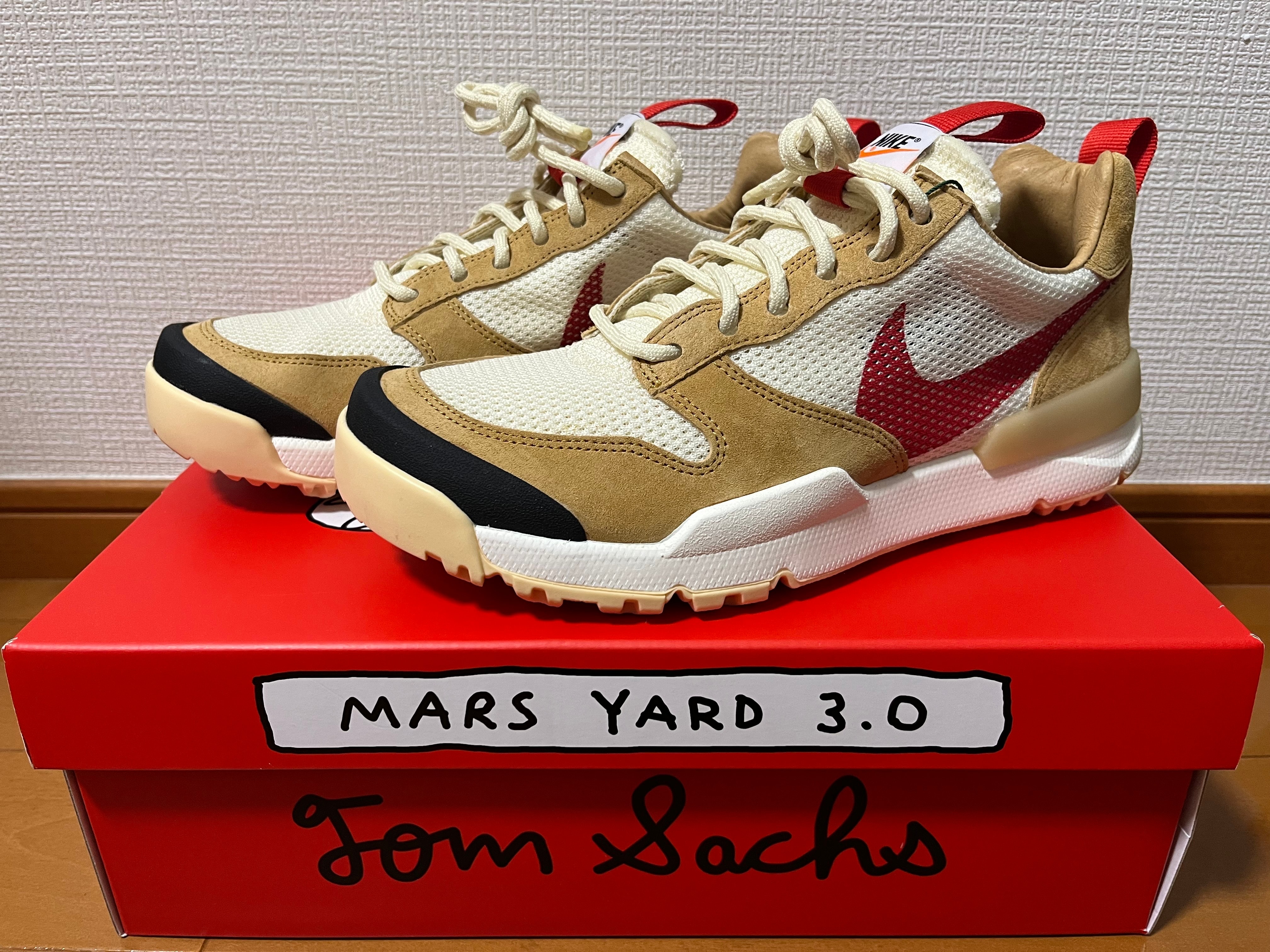 Tom Sachs × Nike Craft Mars Yard 3.0 "Natural/Sport Red"