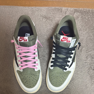 Travis Scott × Nike Air Jordan 1 Low OG SP "Reverse Olive"