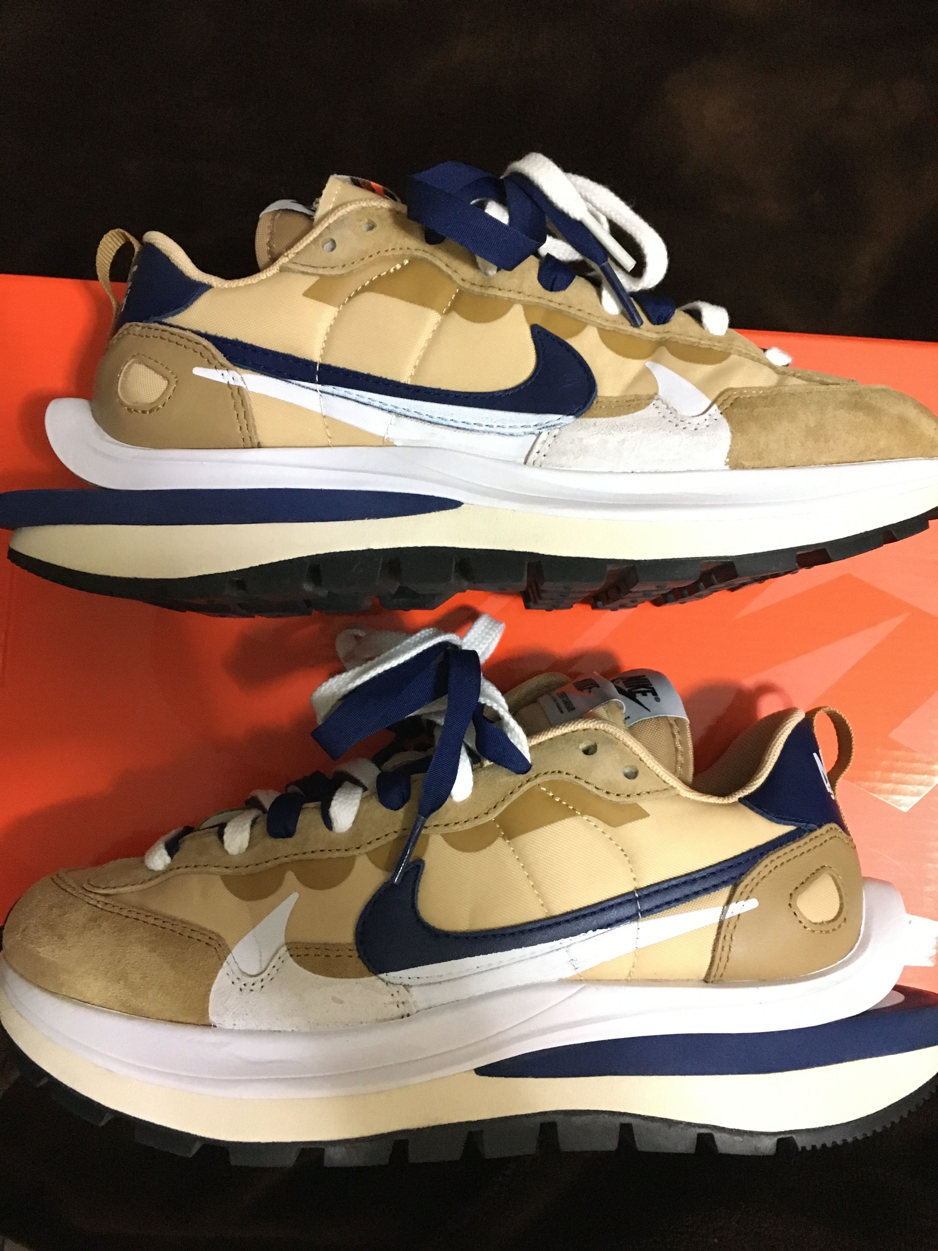 Sacai × Nike Vapor Waffle "Sesame And Blue Void"