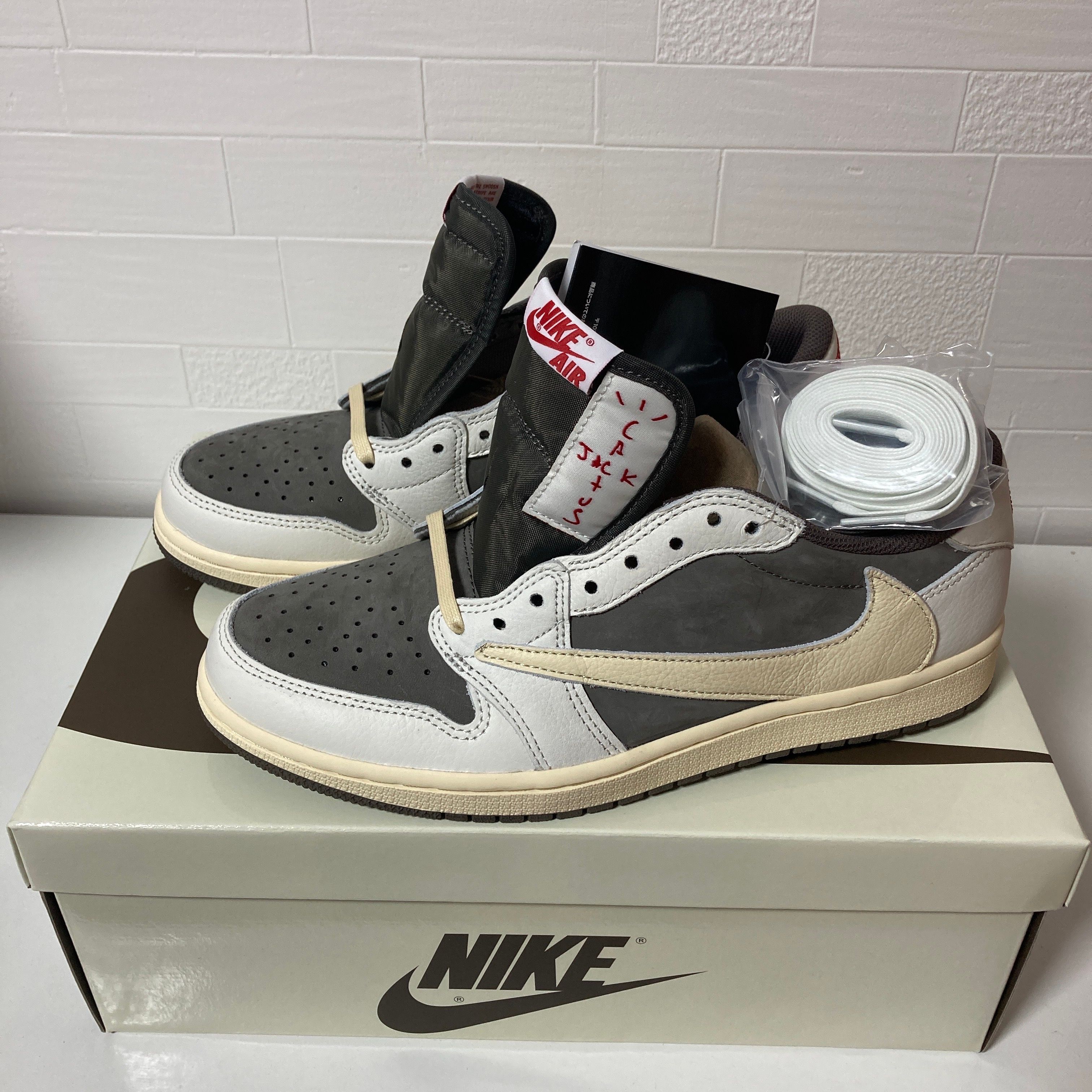 Travis Scott × Nike Air Jordan 1 Low OG SP "Reverse Mocha/Sail and Ridgerock"