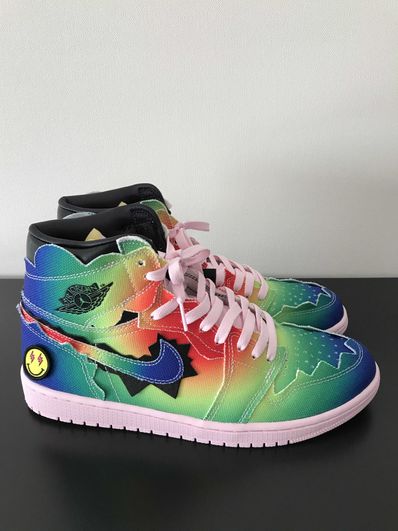 J Balvin × Nike Air Jordan 1 High OG "Rainbow"
