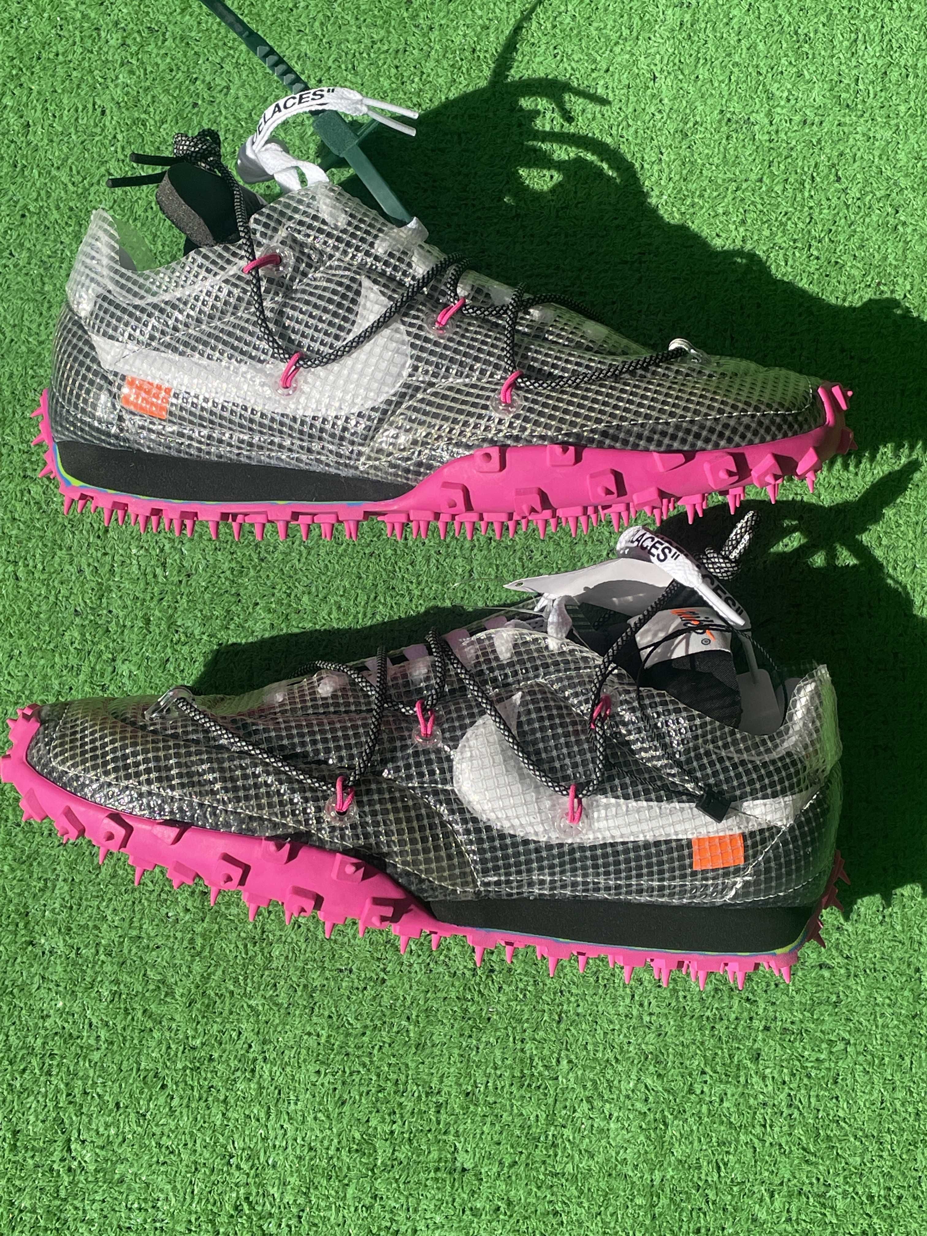 Off-White×Nike Women's Waffle Racer "Vivid Black"