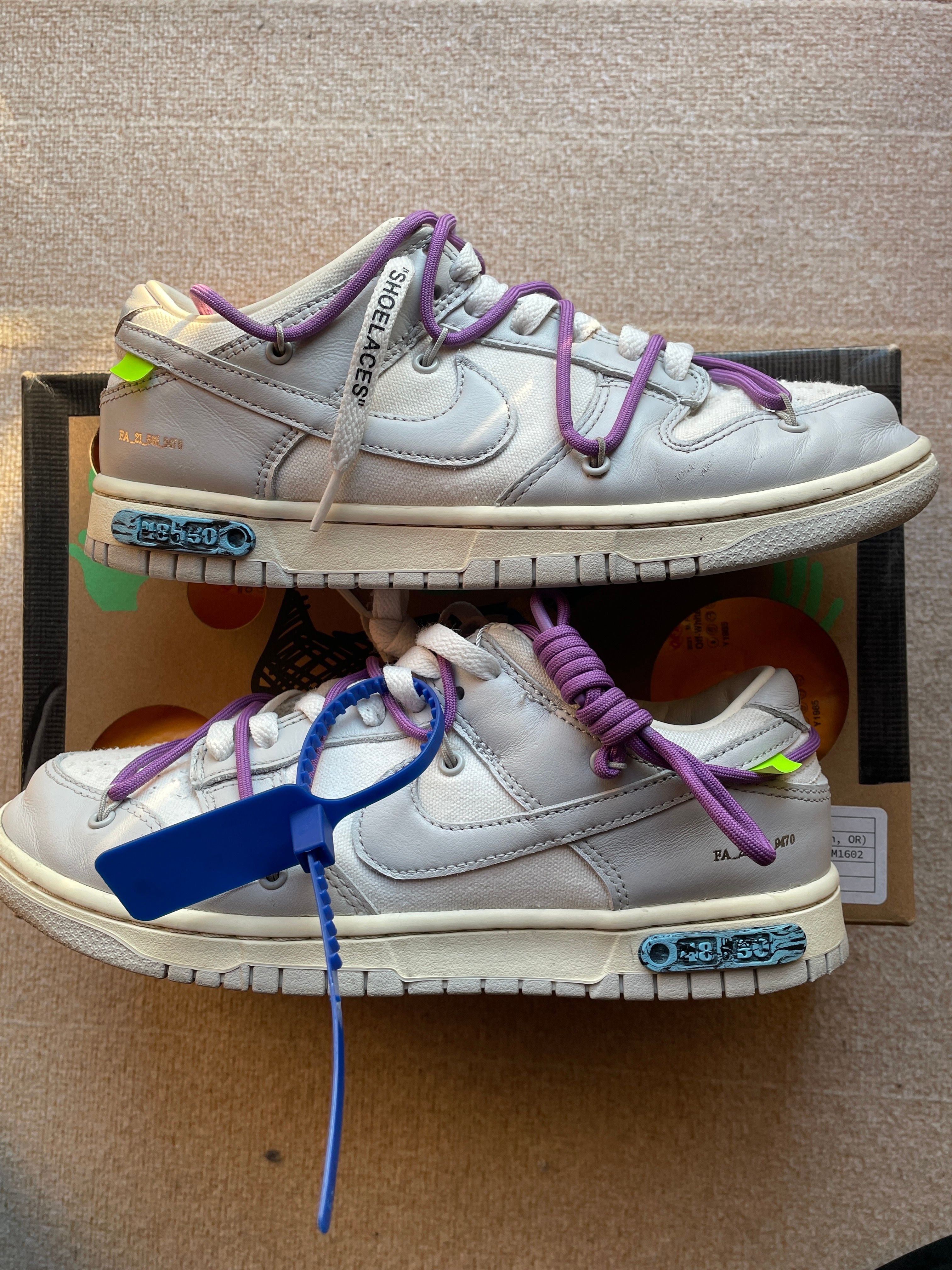 Off-White × Nike Dunk Low 1 of 50 "Lot.48" 