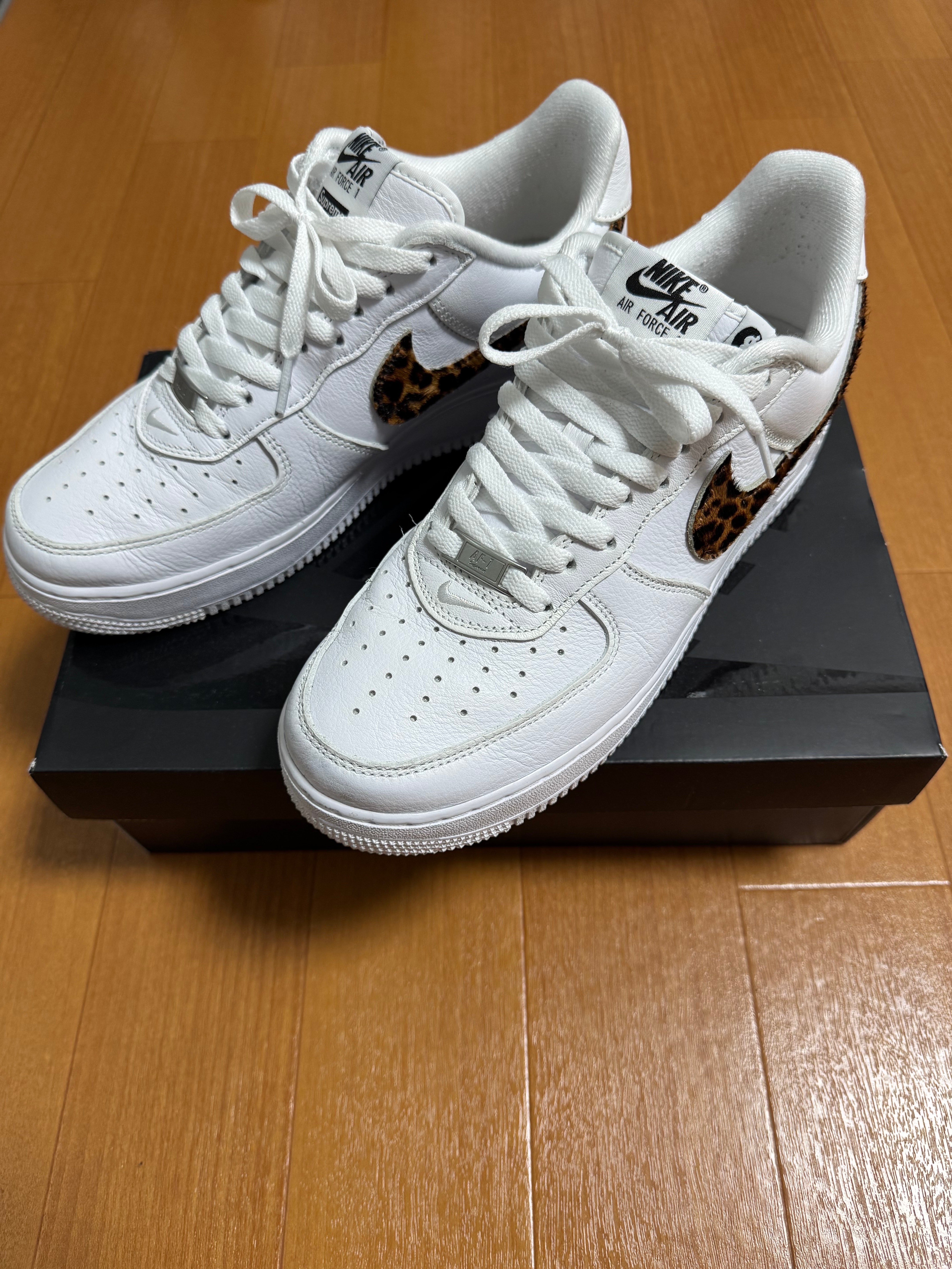GOODENOUGH × Supreme × Nike Air Force 1 Low "White/Leopard" (25SS Week15)