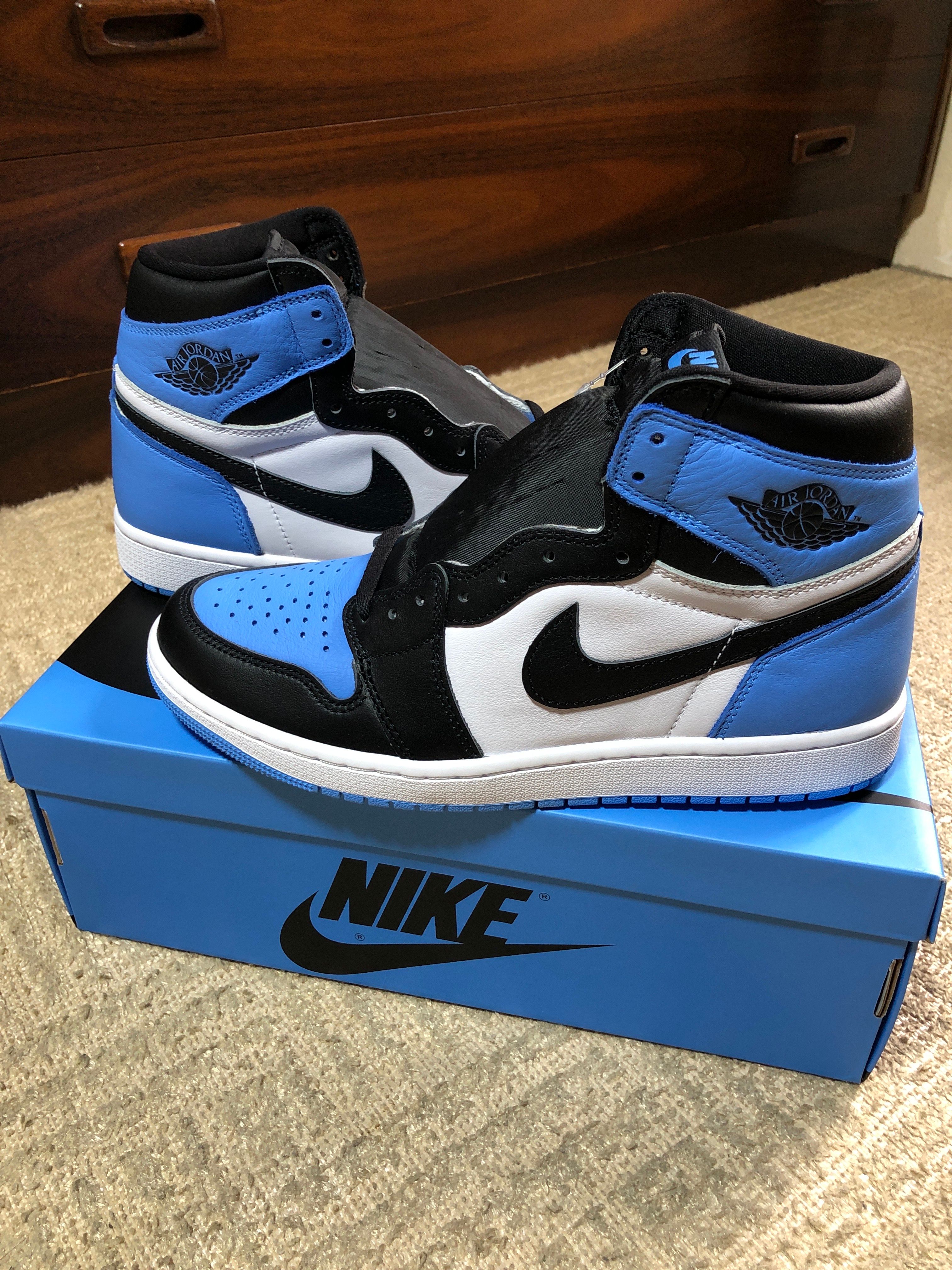Nike Air Jordan 1 Retro High OG "University Blue/UNC Toe"