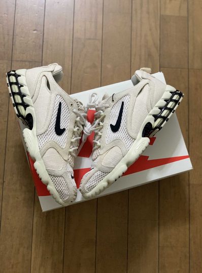 Stussy × Nike Air Zoom Spiridon CG 2 "Fossil/Black"