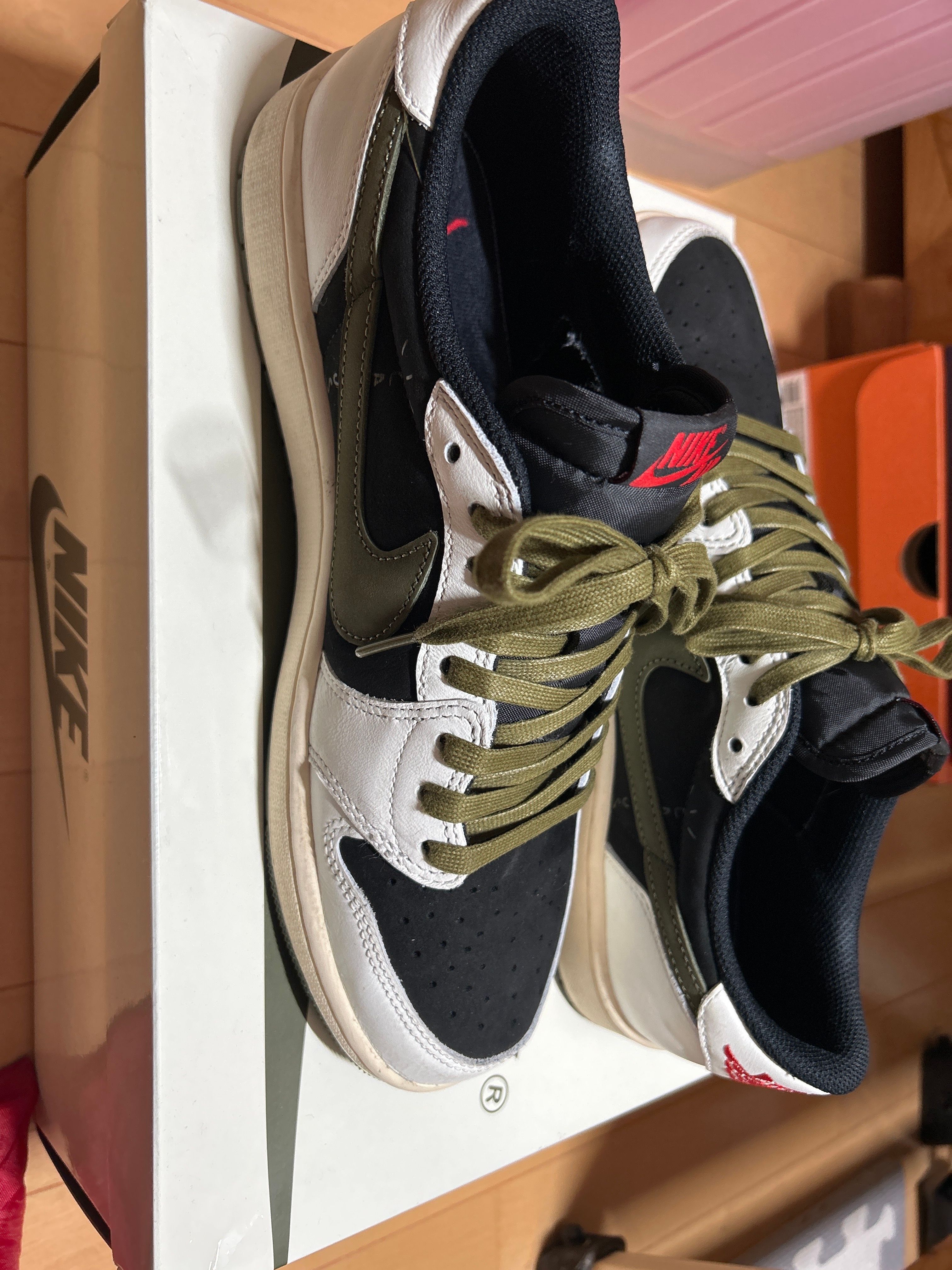 Travis Scott × Nike Women's Air Jordan 1 Low OG "Medium Olive"