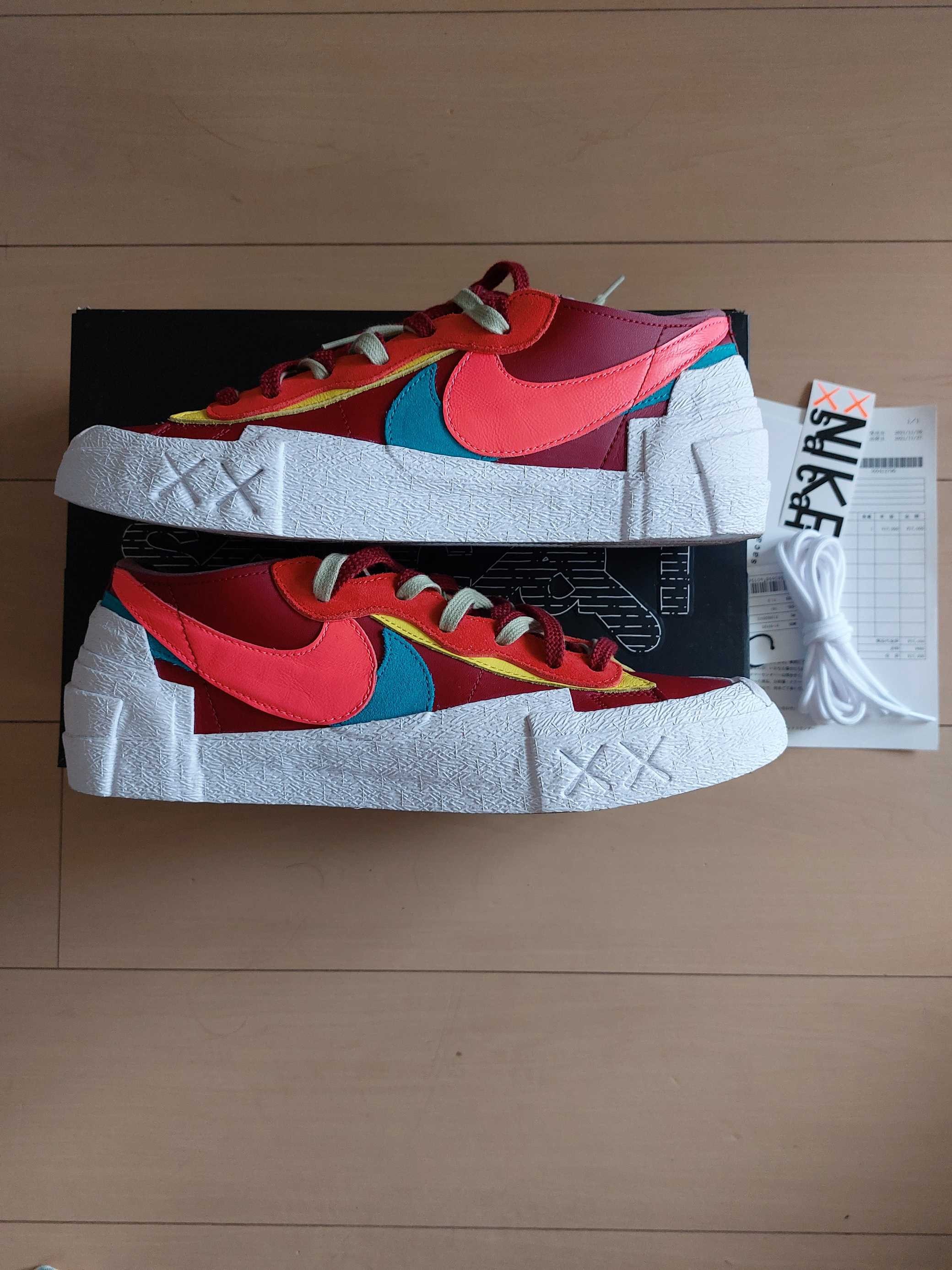 KAWS × sacai × Nike Blazer Low "Team Red"