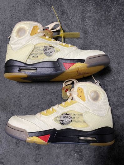 Off-White × Nike Air Jordan 5 "Sail"