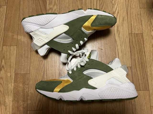 Stussy × Nike Air Huarache "Dark Olive"