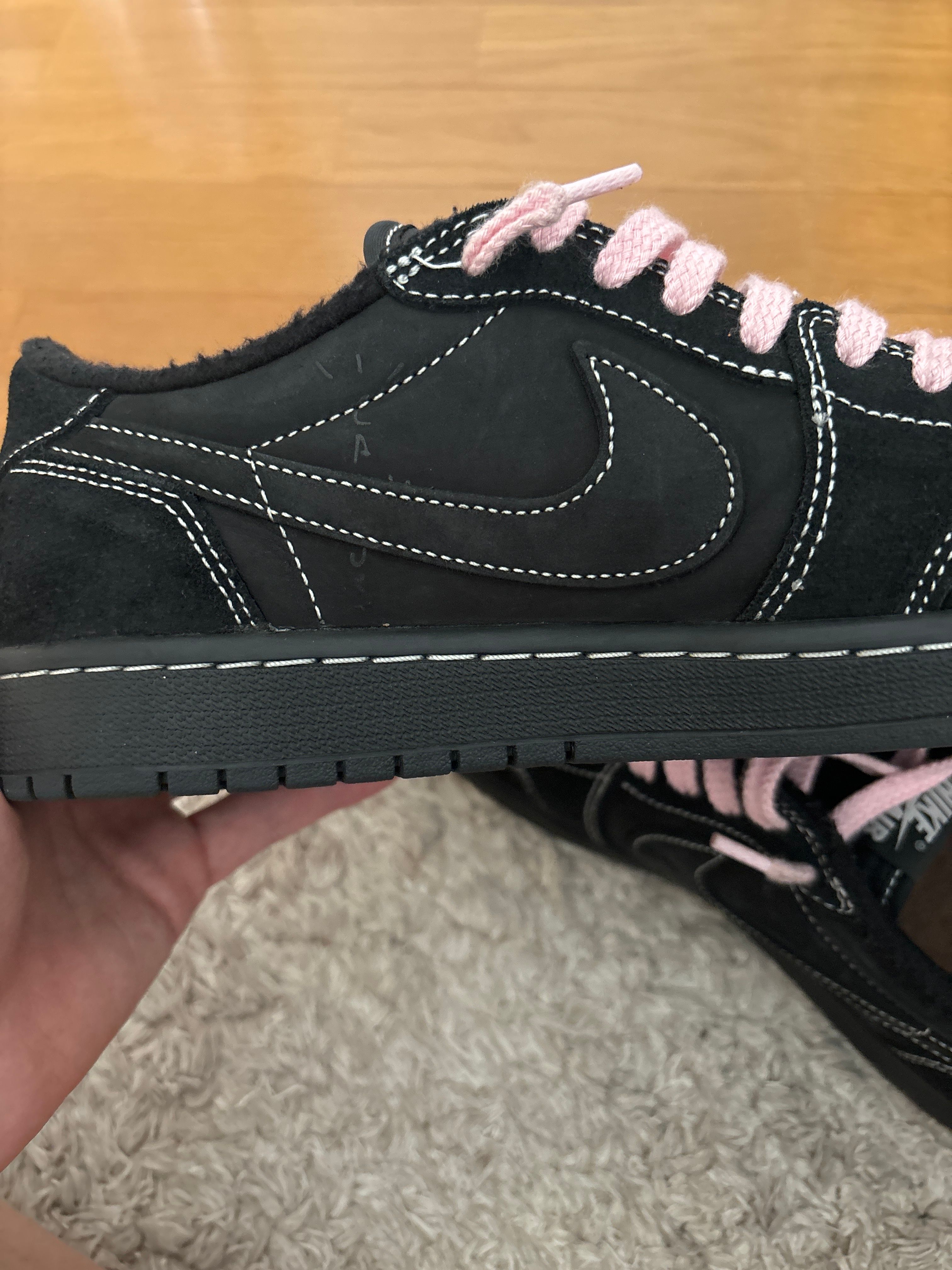 Travis Scott × Nike Air Jordan 1 Low OG SP "Black Phantom"