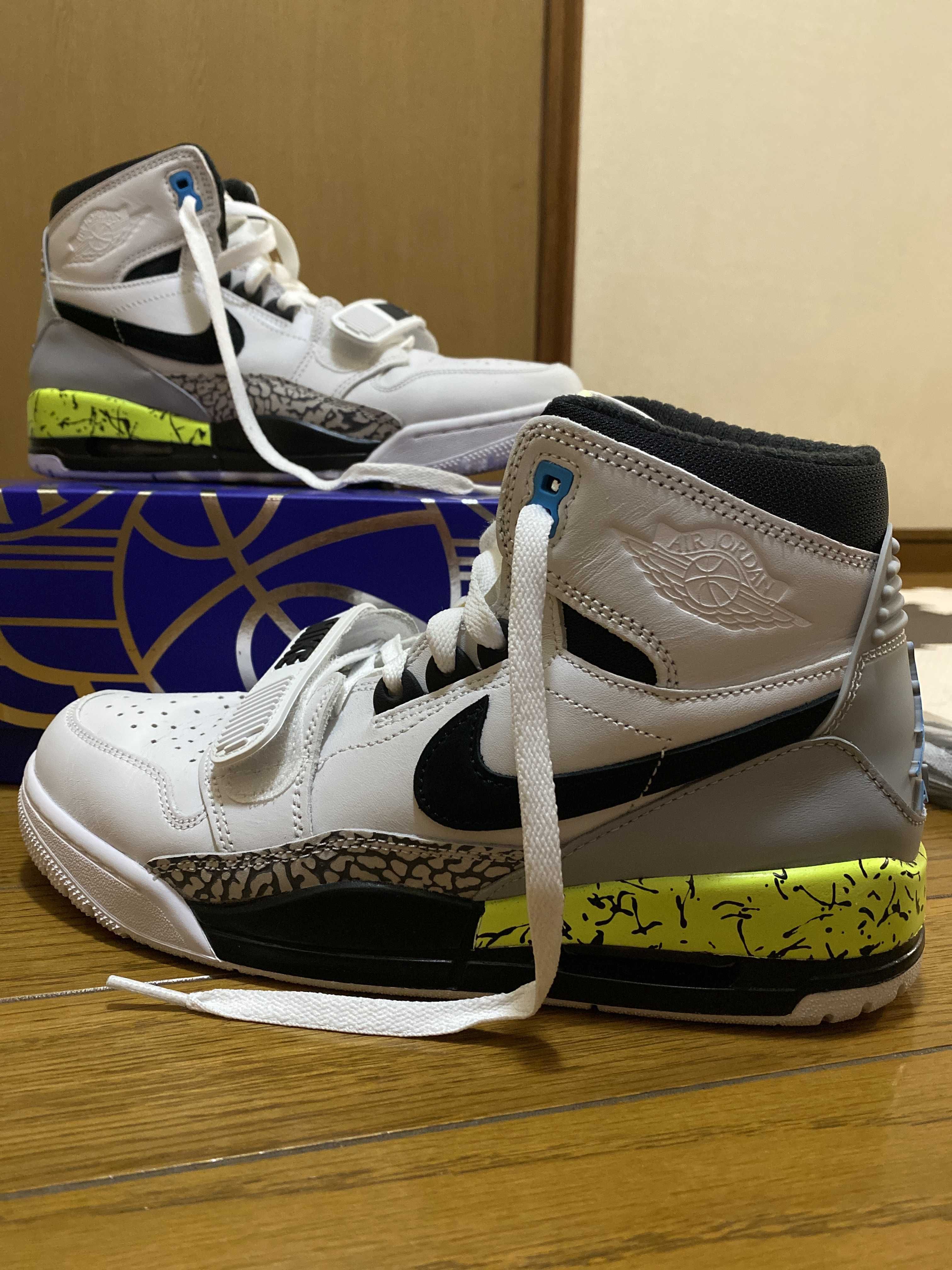 DON C × NIKE JORDAN LEGACY 312 BLACK-VOLT-VIVID BLUE