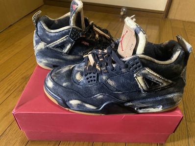 Nike × Levi's Air Jordan 4 "Black Denim" (Tag: LEVIS®)