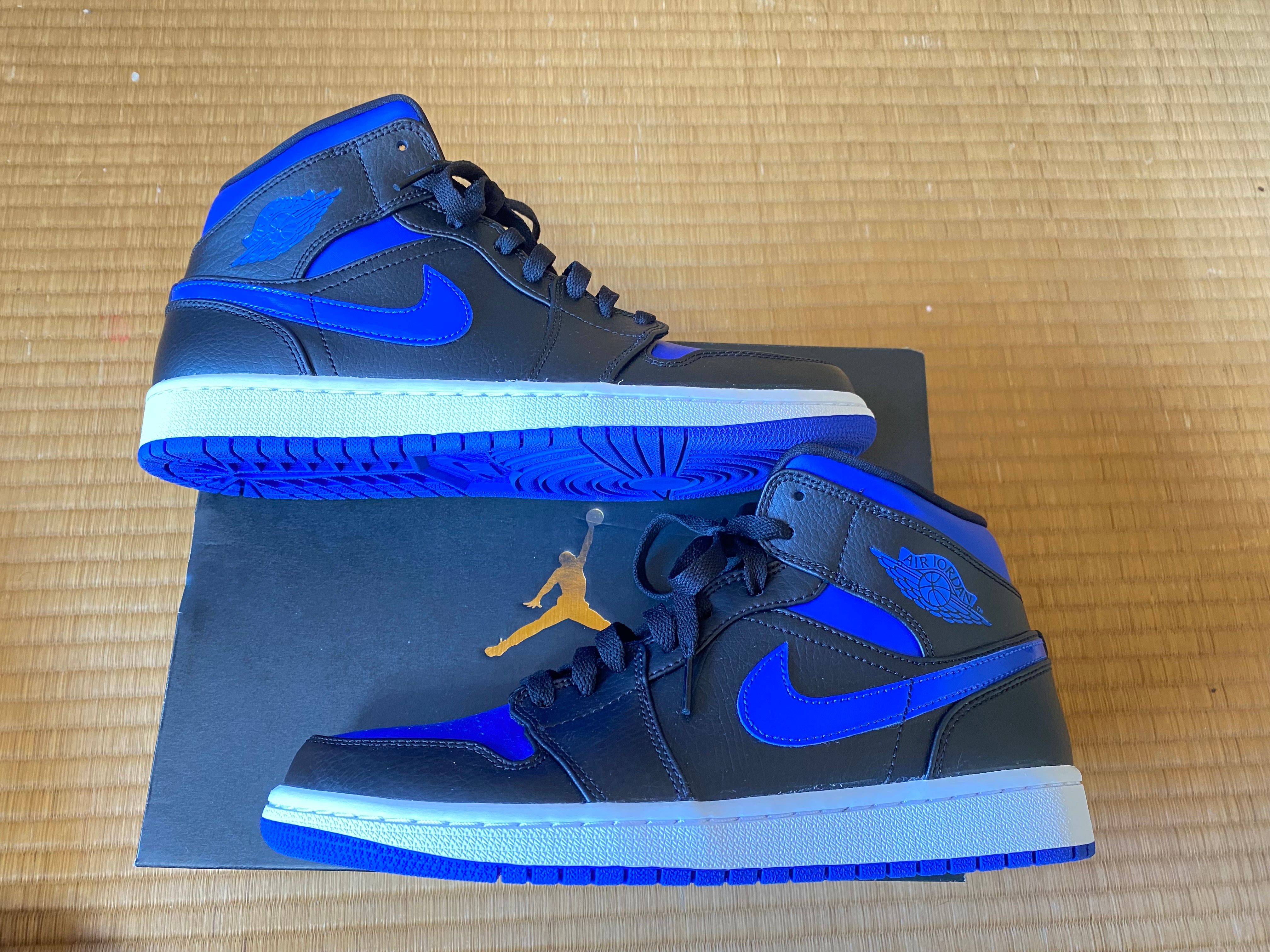 NIKE AIR JORDAN 1 MID "BLACK/BLUE"