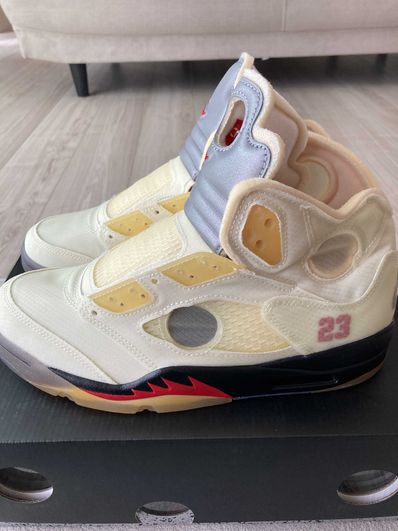 Off-White × Nike Air Jordan 5 "Sail"