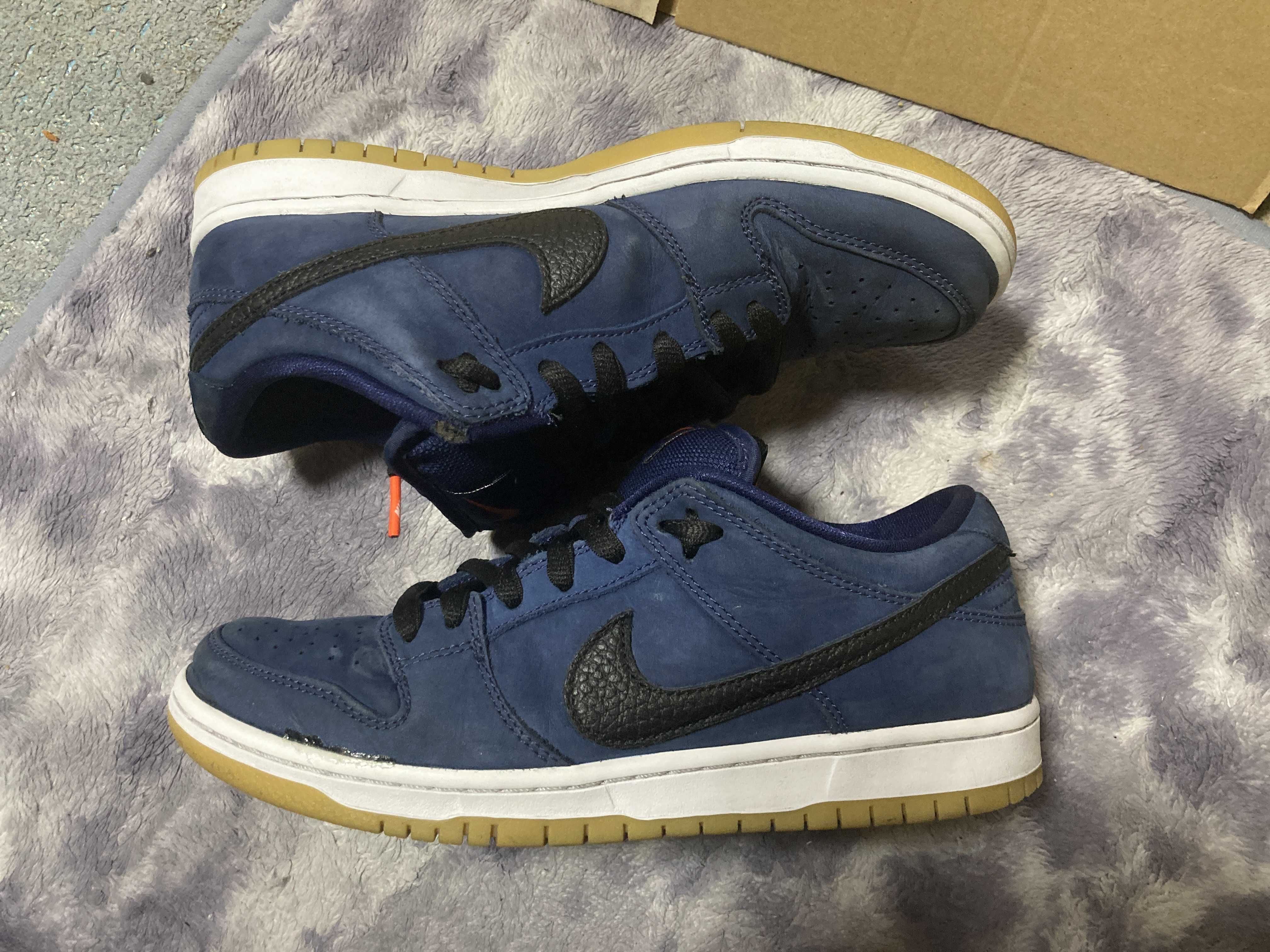 Nike SB Dunk Low Orange Label "Obsidian/Black-Light Gum Brown"