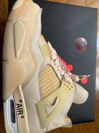 Off-White × Nike Women's Air Jordan 4 SP "Sail"