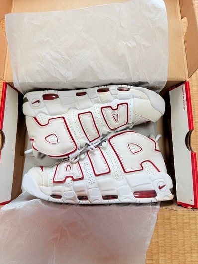 NIKE AIR MORE UPTEMPO "WHITE/VARSITY RED" (2018)
