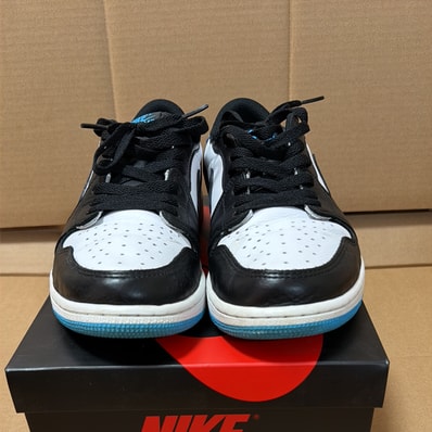 Nike Air Jordan 1 Low OG "Black and Dark Powder Blue/UNC"