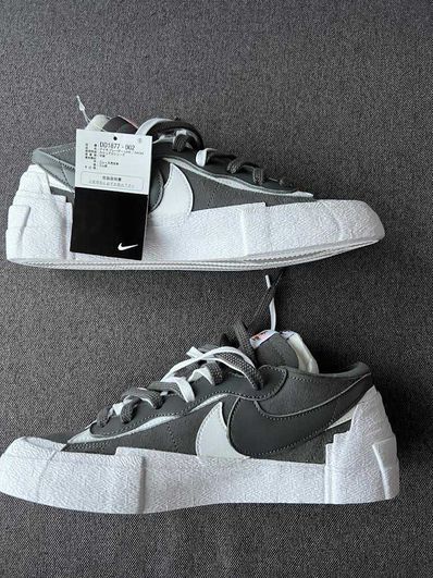 Sacai × Nike Blazer Low "Iron Grey"