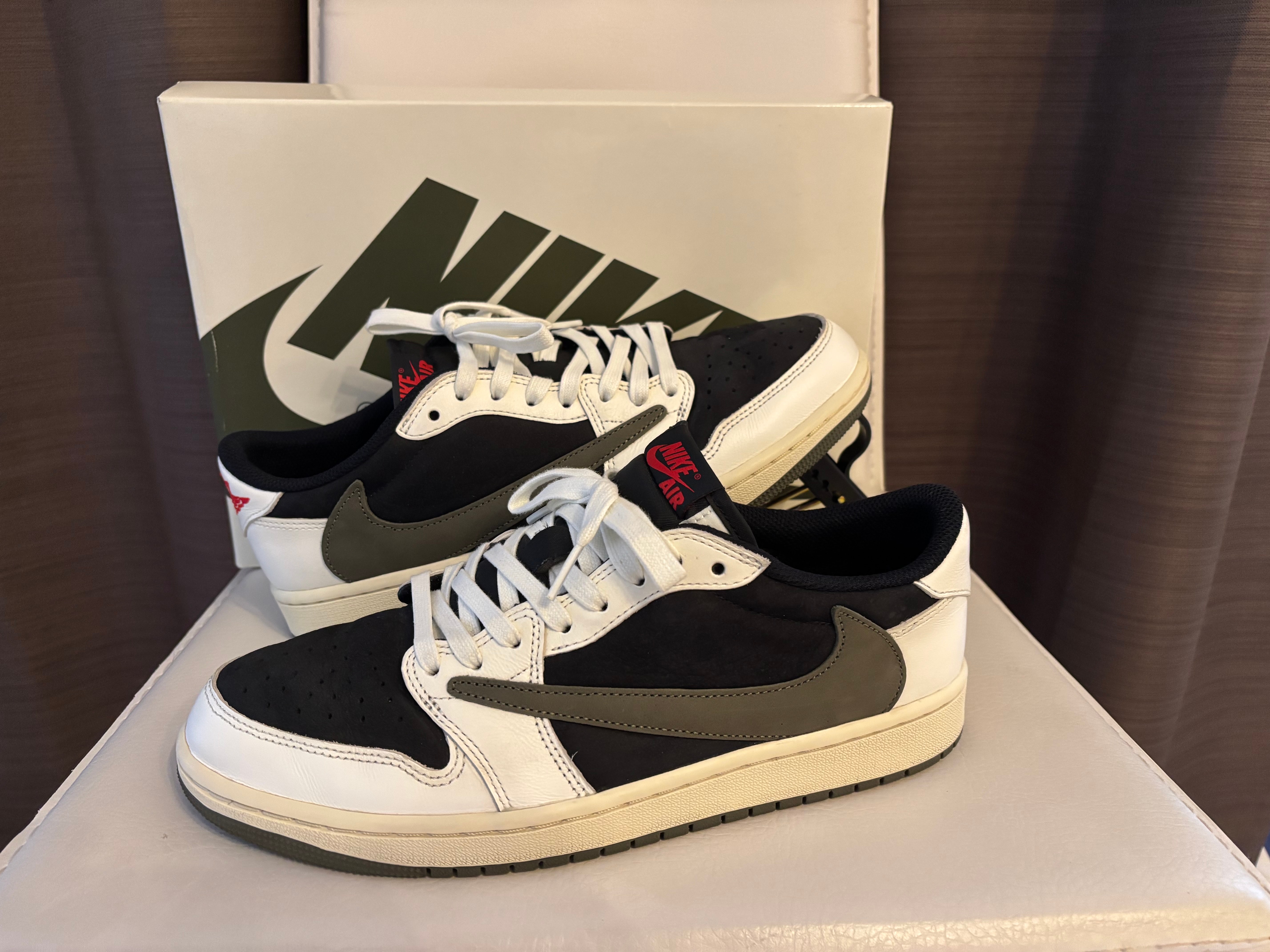 Travis Scott × Nike Women's Air Jordan 1 Low OG "Medium Olive"