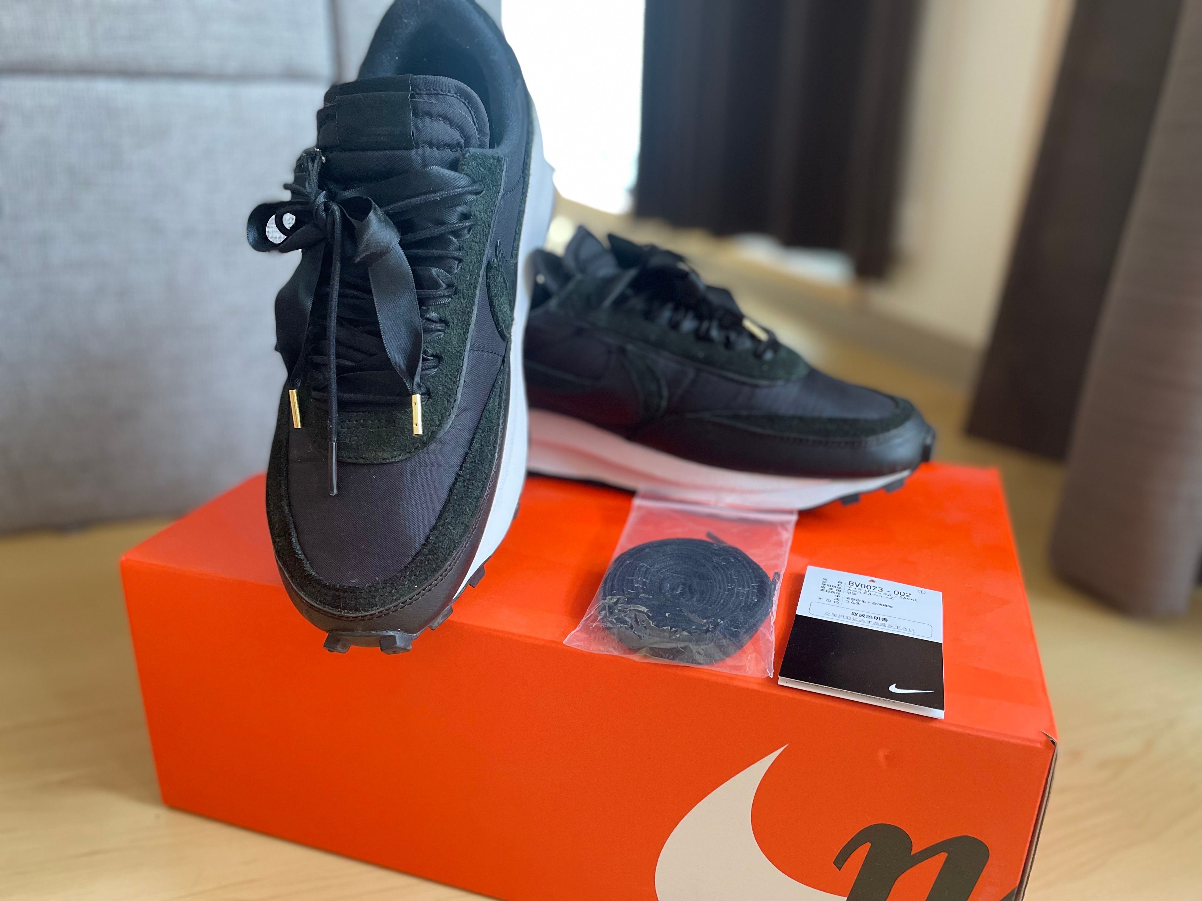 sacai × Nike LDV Waffle "Triple Black"