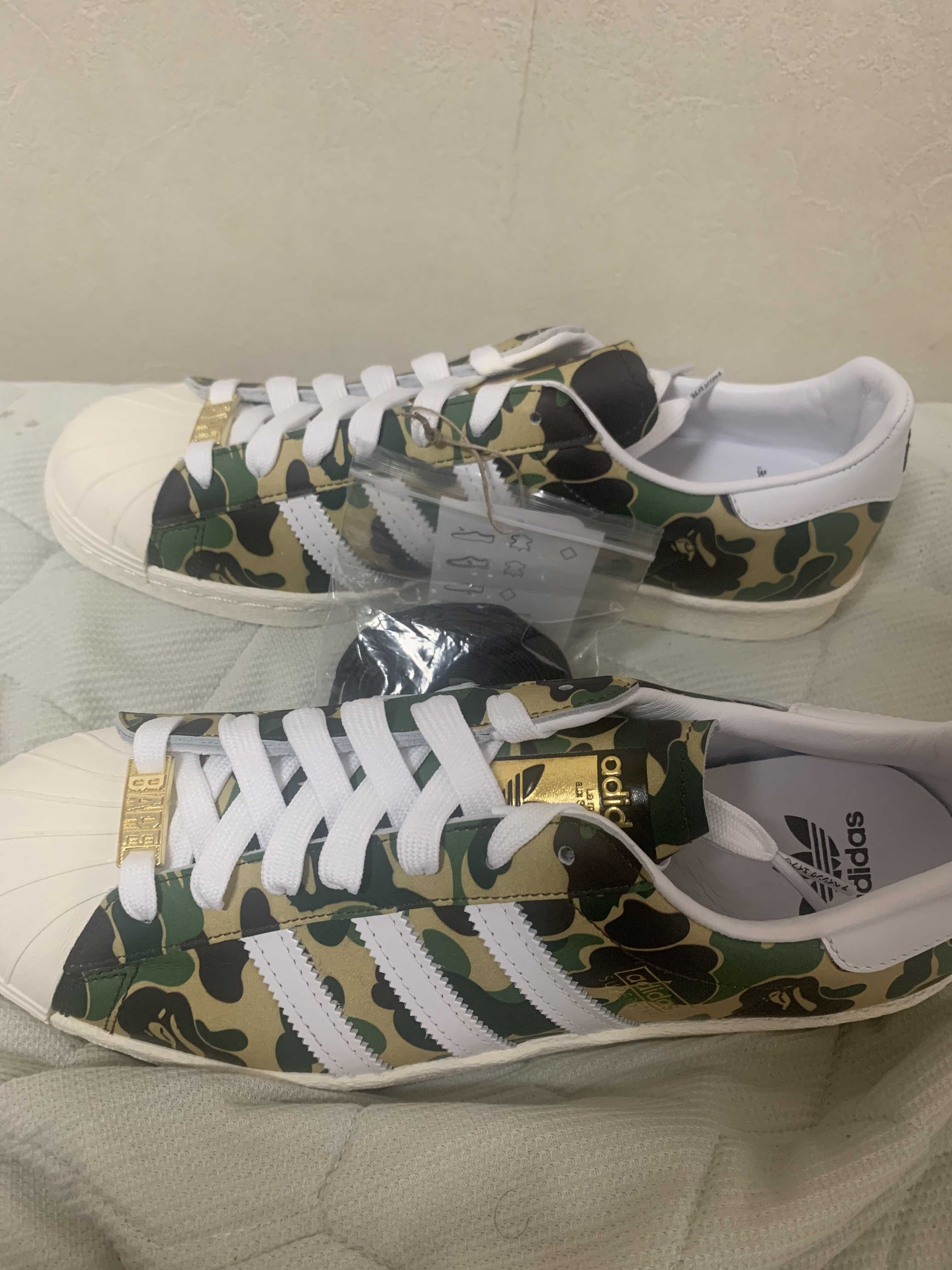 A BATHING APE®︎ × adidas Superstar 80's "Green Camo"