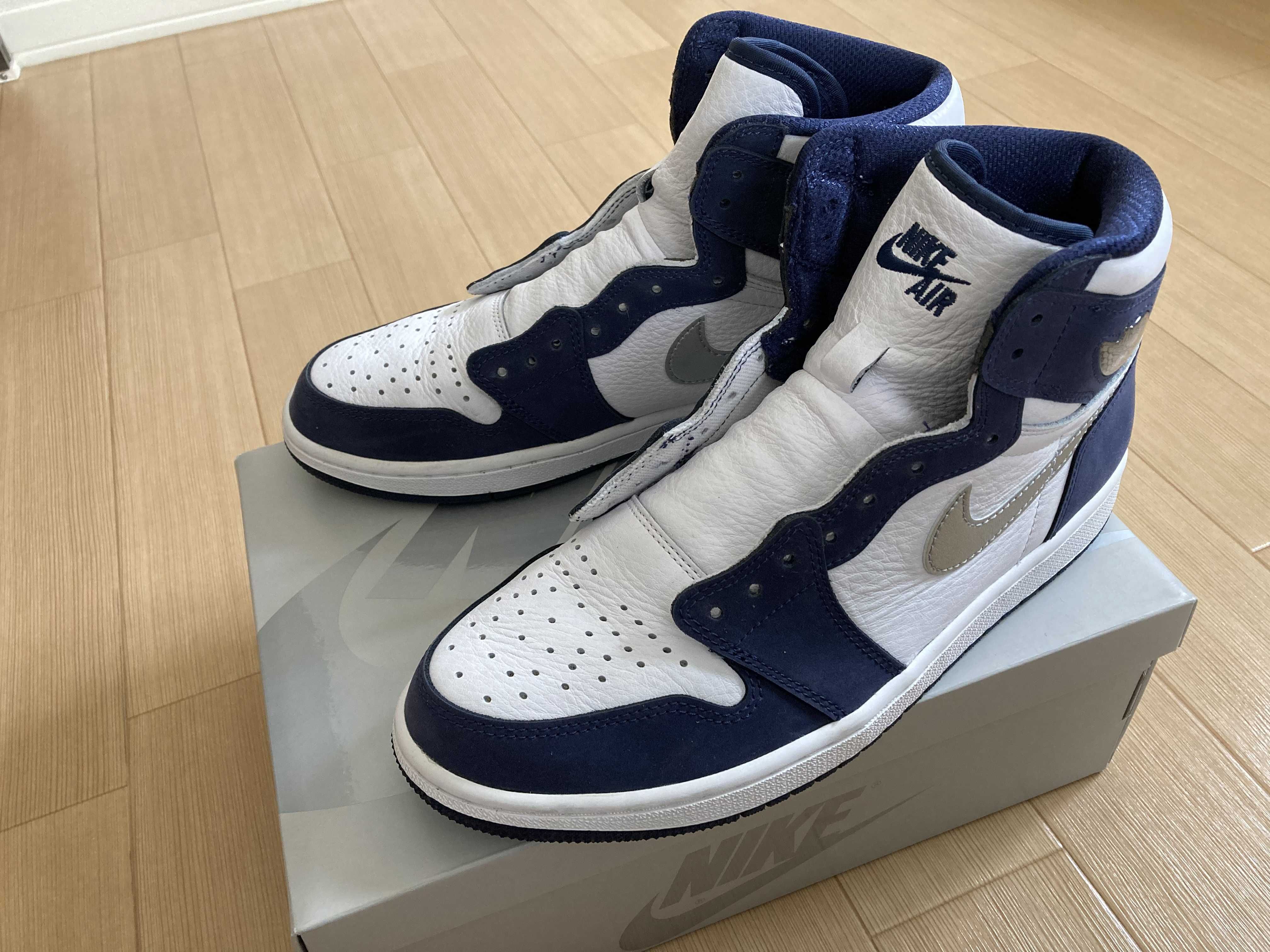 Nike Air Jordan 1 High OG CO.JP "White/Midnight Navy" (2020)(ブリーフケースなし)