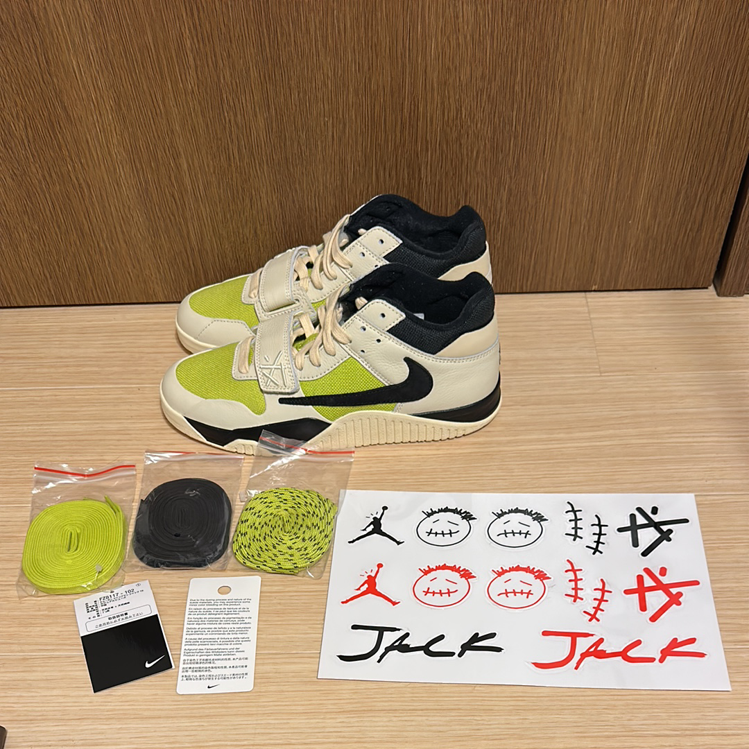 トラヴィススコット × ナイキ ジョーダン ジャンプマンジャック TR CJ1 T-Rexx "ブライトカクタス"