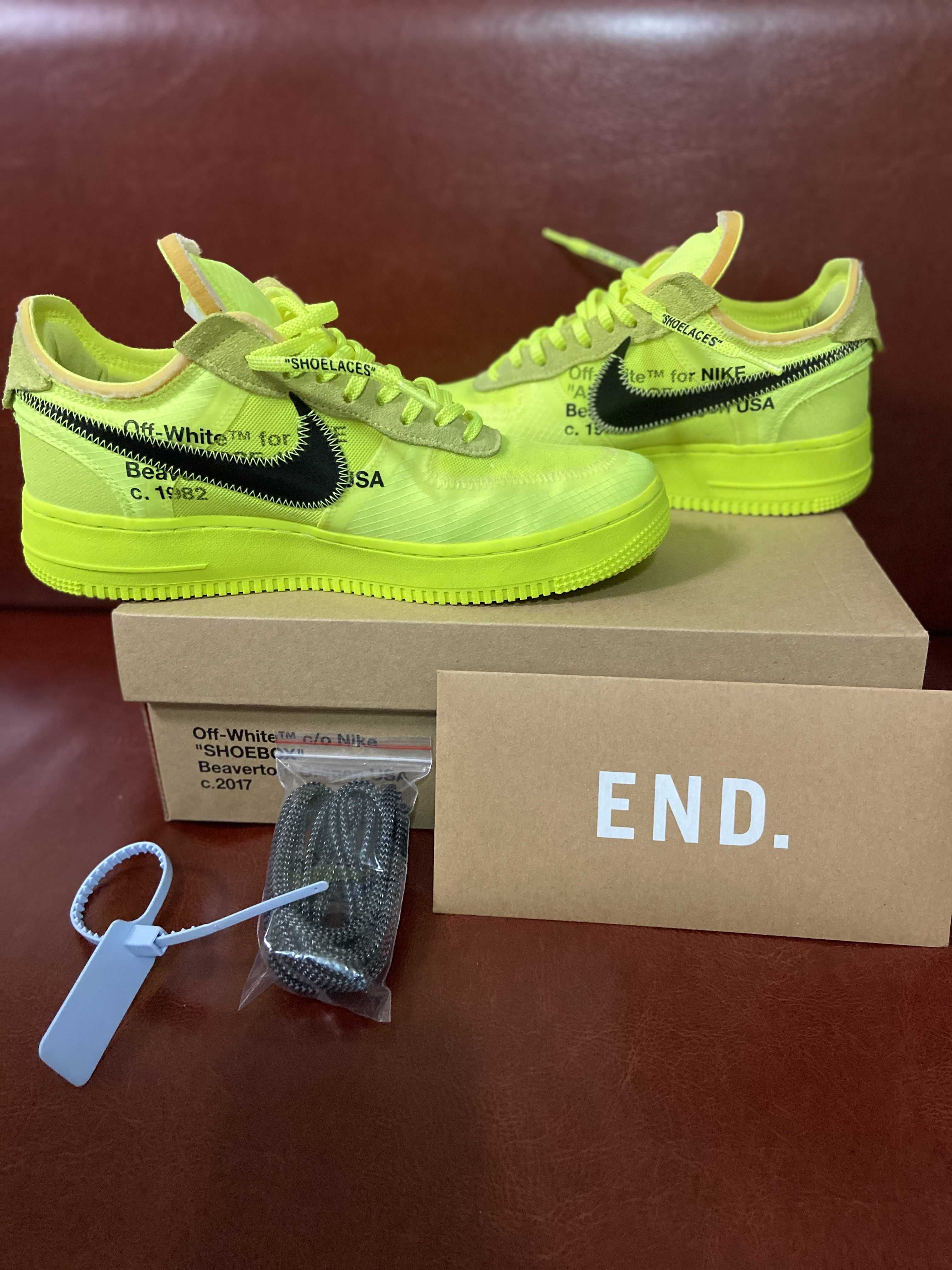 Off-White × Nike Air Force 1 Low "Volt"