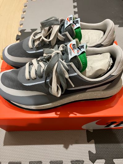 CLOT × Sacai × Nike LD Waffle "Grey Obsidian/Cool Grey"