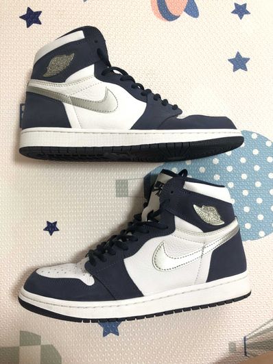 Nike Air Jordan 1 High OG CO.JP "White/Midnight Navy" (2020) (Standard Box)