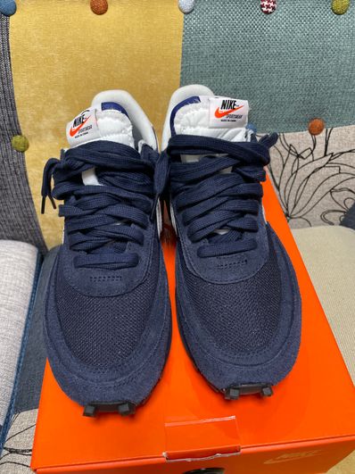 Fragment × sacai × Nike LD Waffle "Blackended Blue"