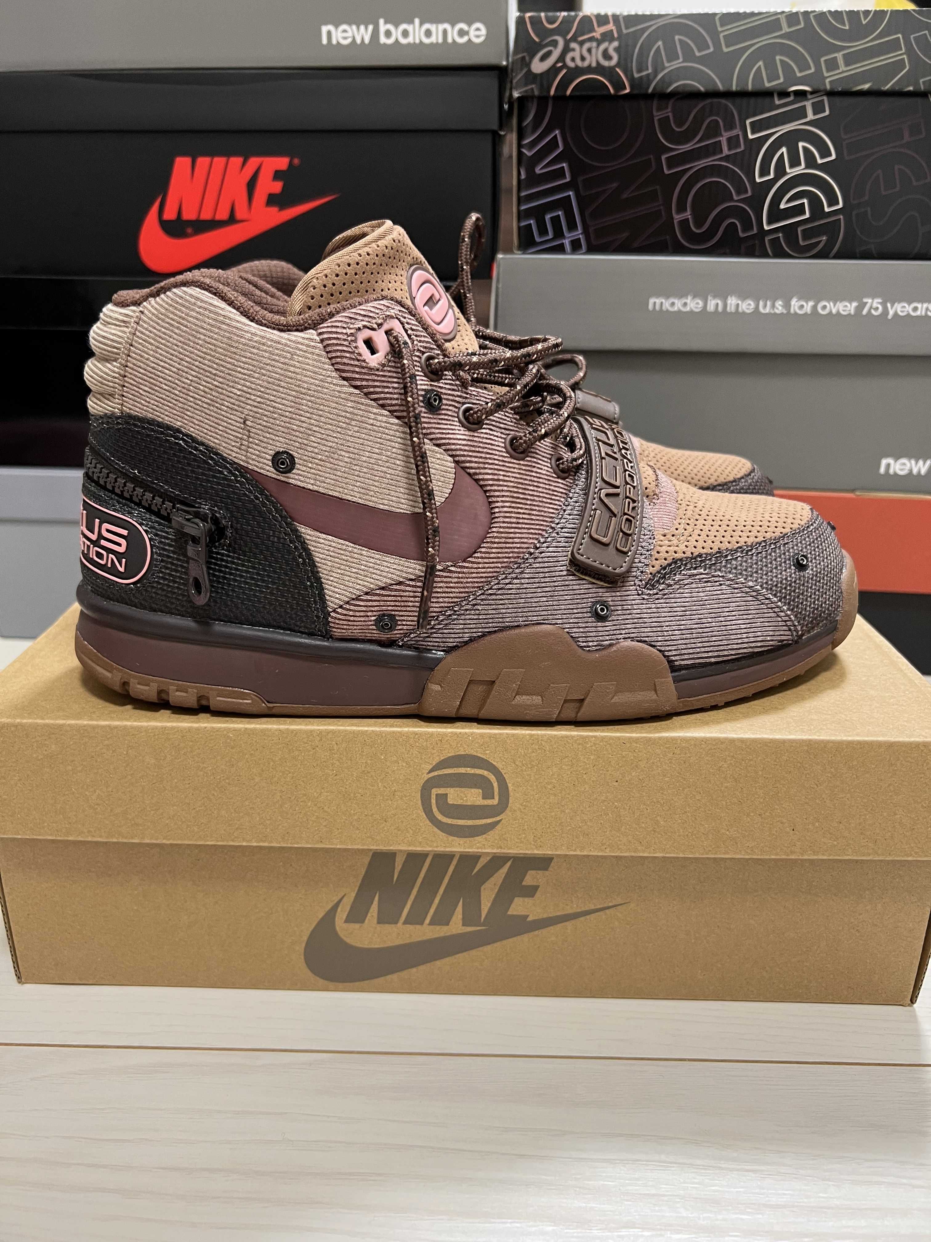 Travis Scott x Nike Air Trainer 1 SP "Archaeo Brown and Rust Pink"