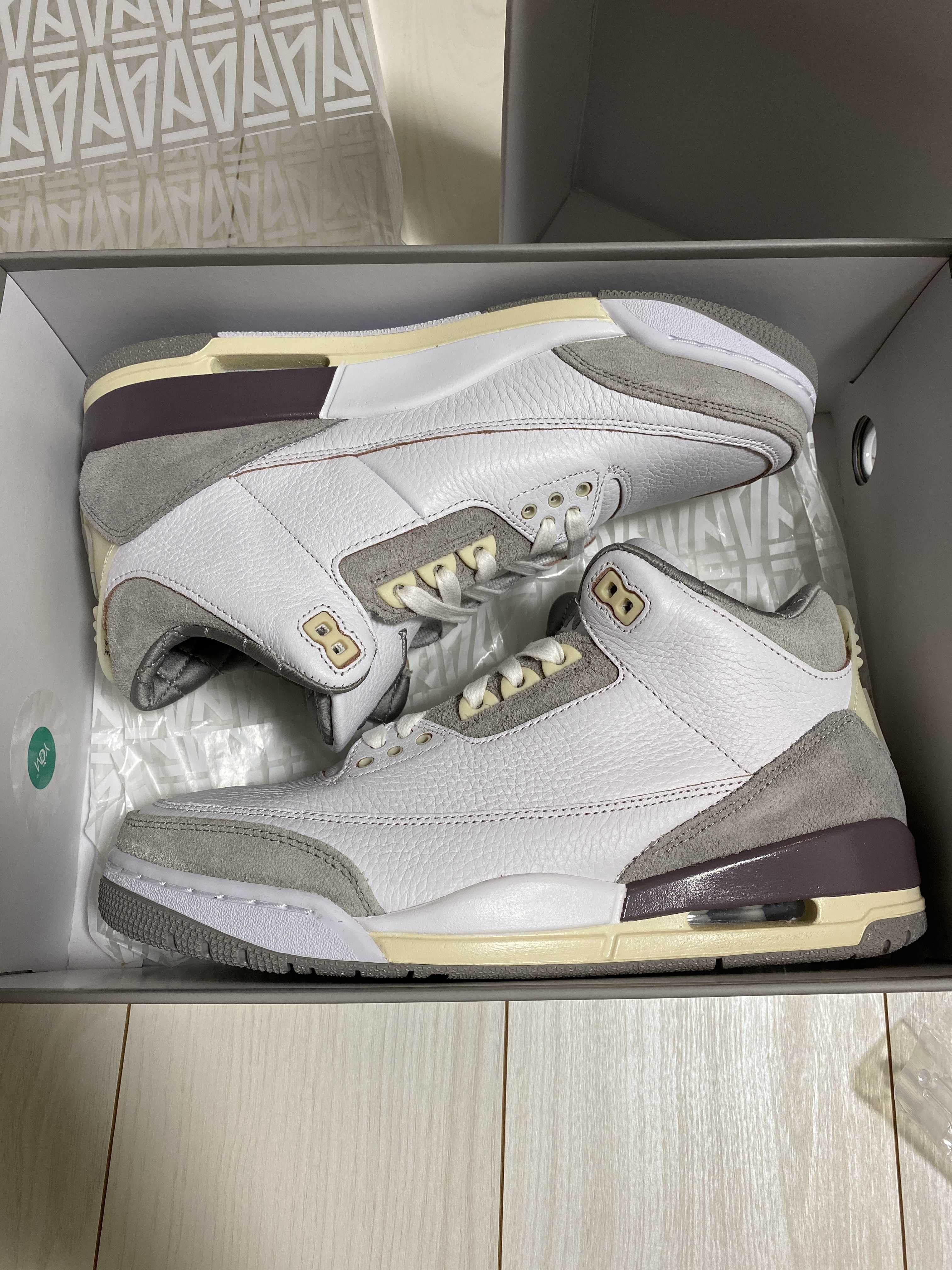 A Ma Maniere × Nike Women's Air Jordan 3 Retro SP "White/Medium Grey Violet Ore"