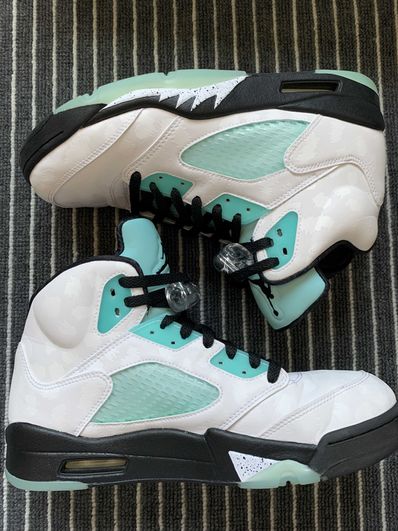 Nike Air Jordan 5 "White/Black/Island Green"