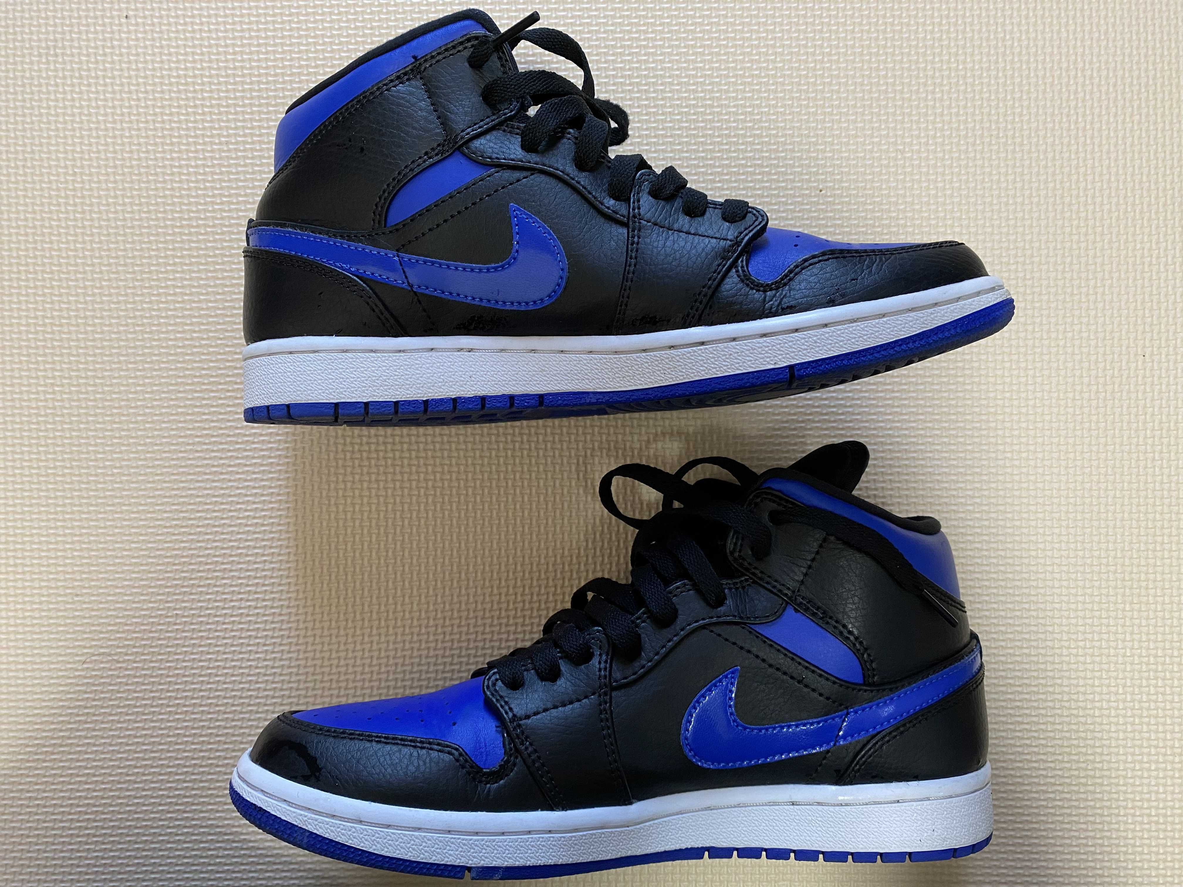 NIKE AIR JORDAN 1 MID "BLACK/BLUE"