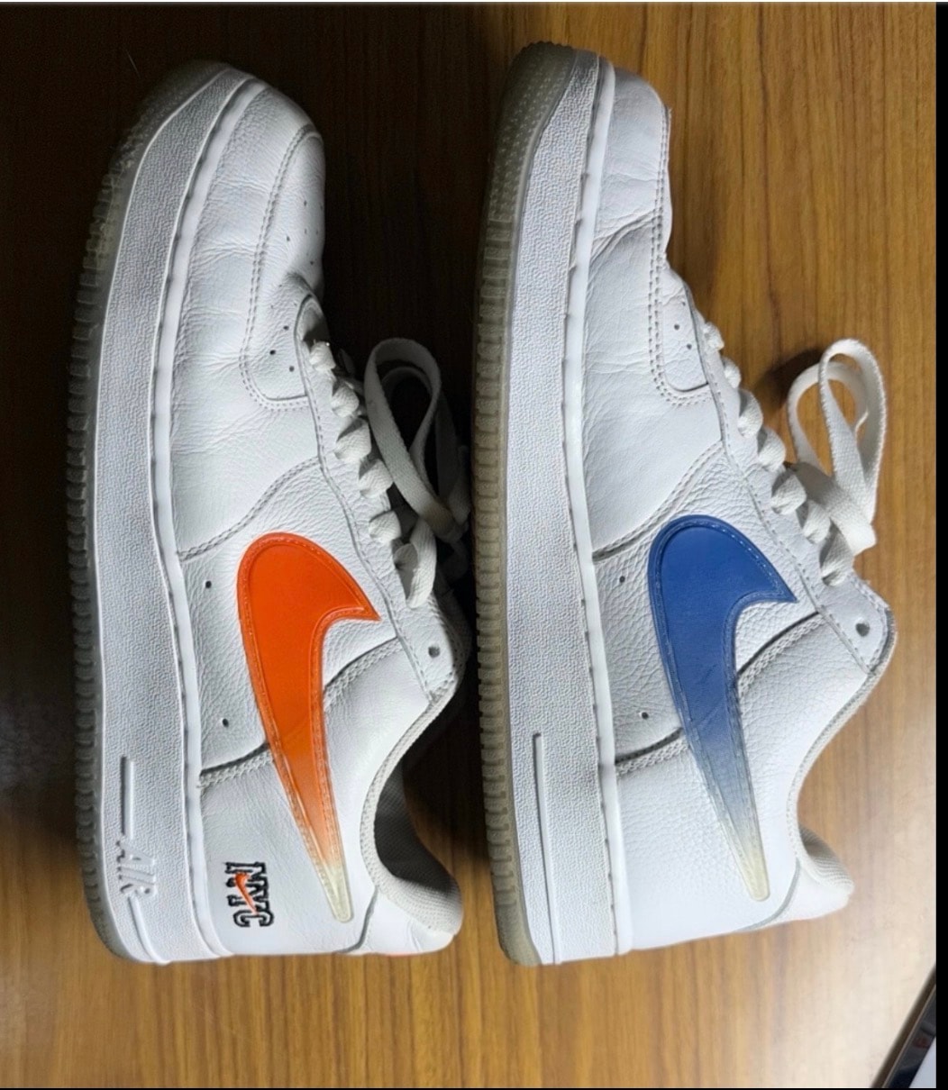 KITH × Nike Air Force 1 Low "White/Rush Blue/White/Brilliant Orange"