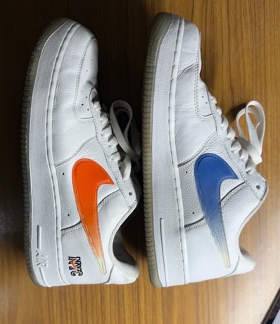 KITH × Nike Air Force 1 Low "White/Rush Blue/White/Brilliant Orange"